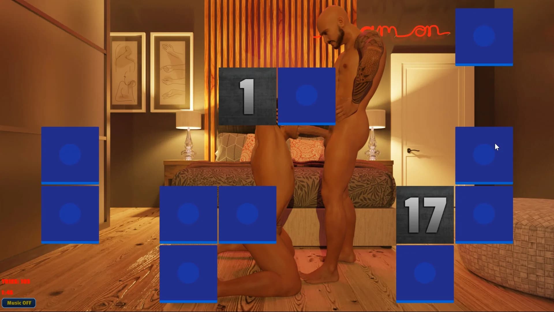 Sexy Memory Puzzle - Gay Affair görsel 3