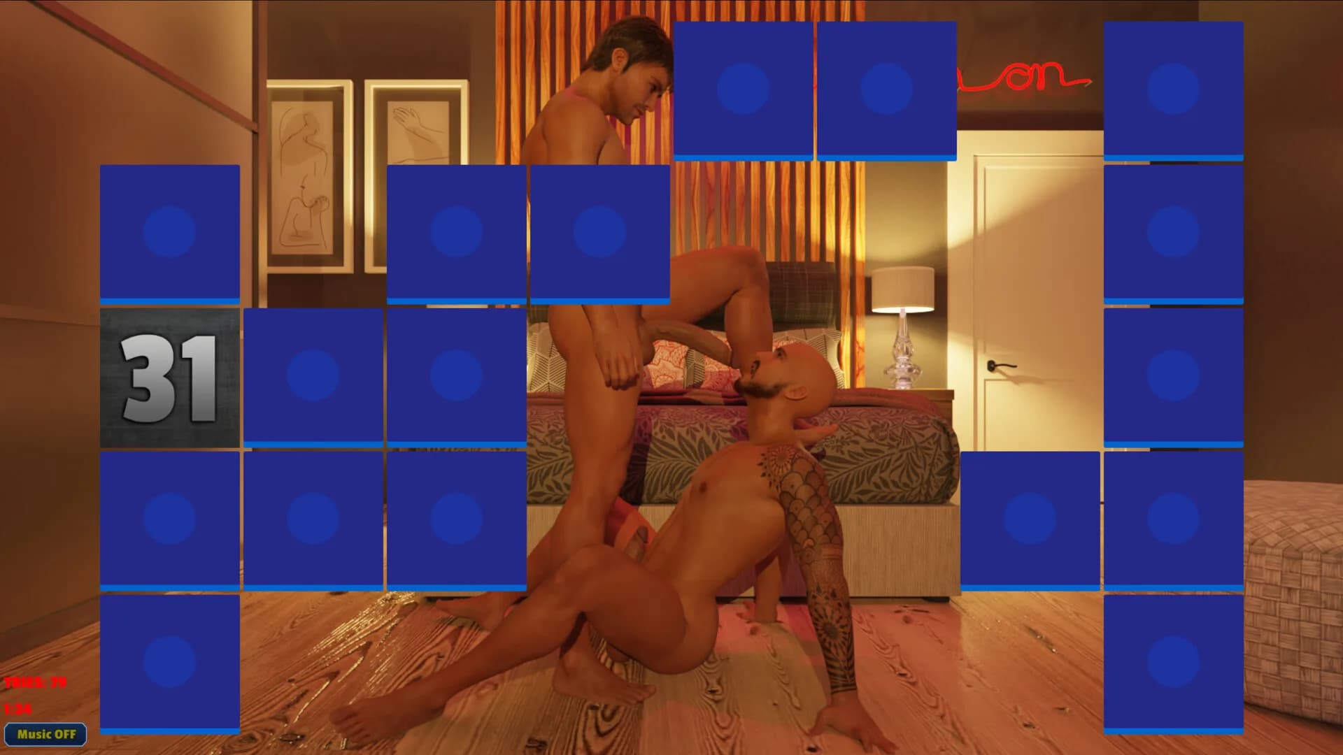 Sexy Memory Puzzle - Gay Affair görsel 5