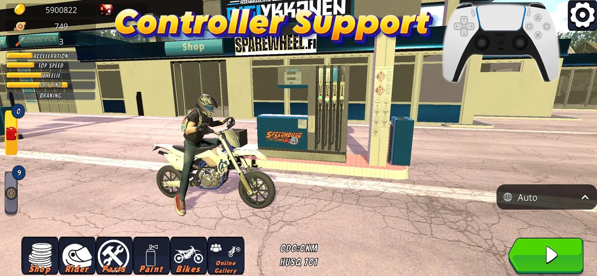 Wheelie King 7 - Motorbike simulator 3D görsel 2