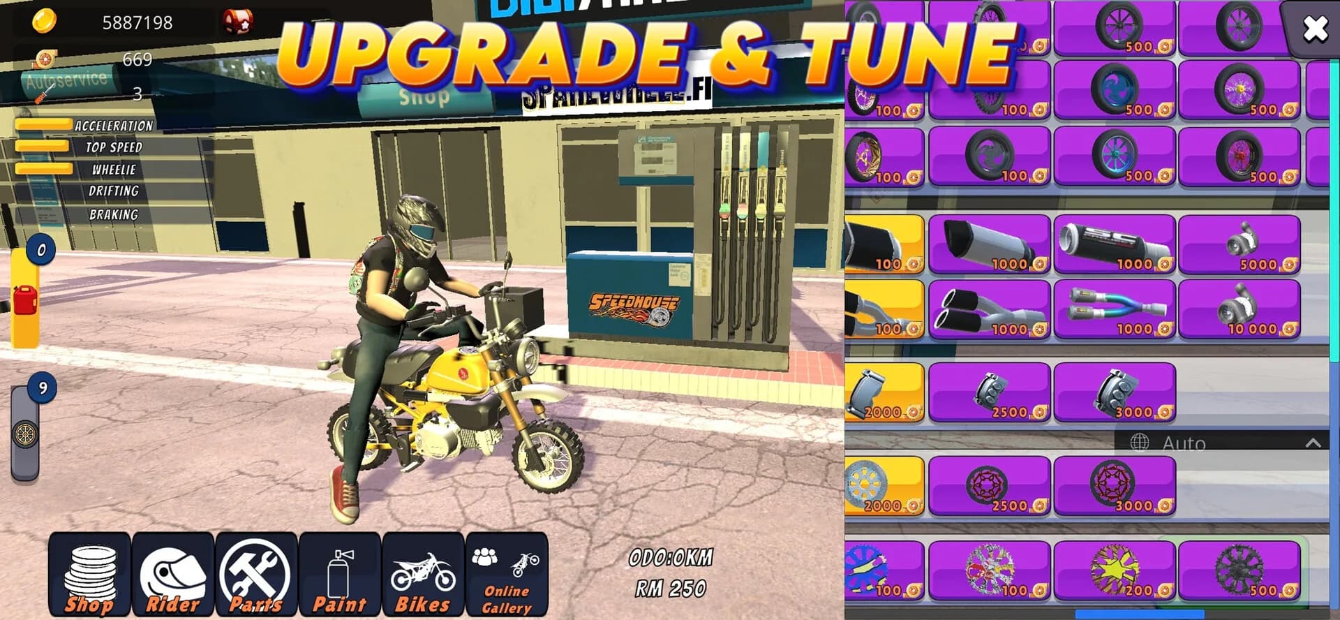 Wheelie King 7 - Motorbike simulator 3D görsel 3