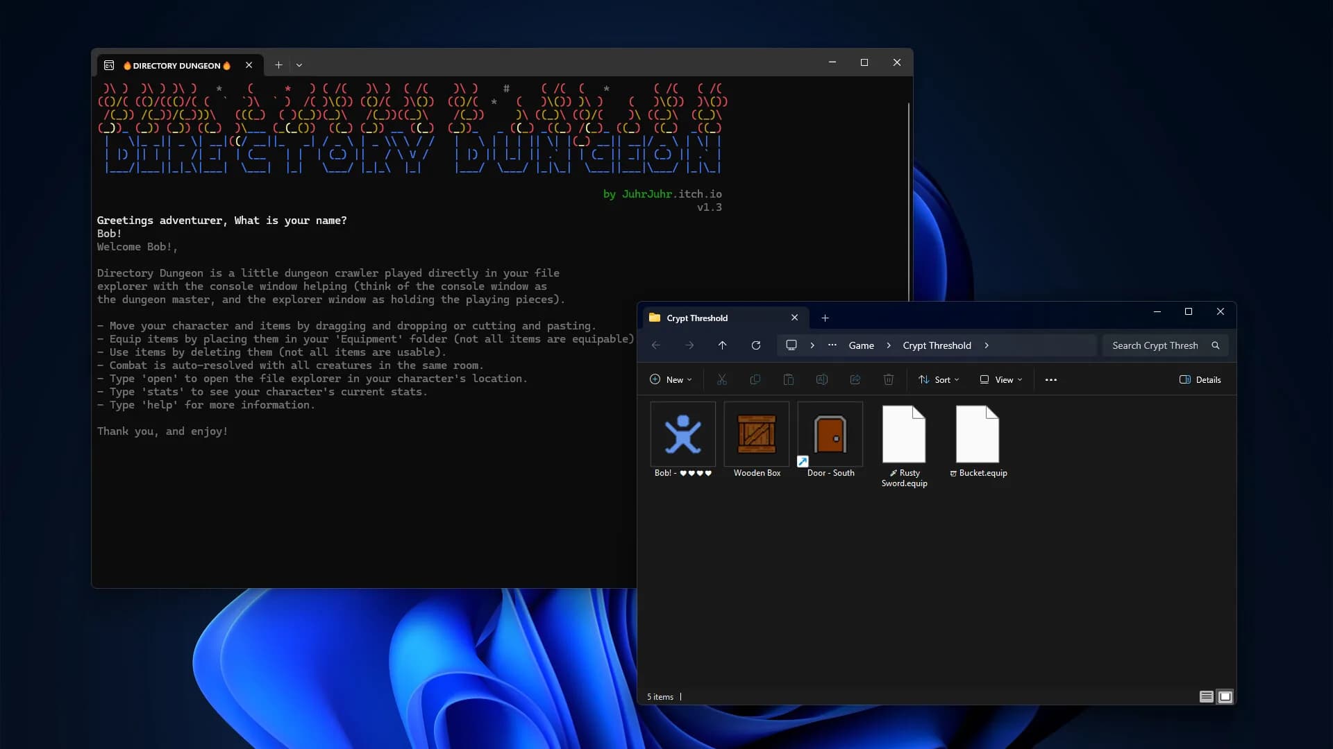 Directory Dungeon - File Explorer Dungeon Crawler görsel 2