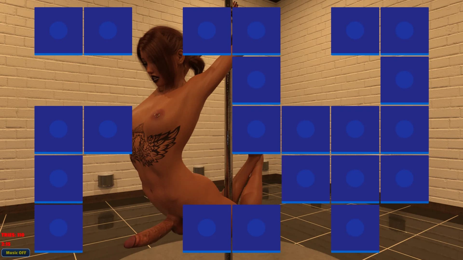 Sexy Memory Puzzle - Futanari Striptease görsel 6