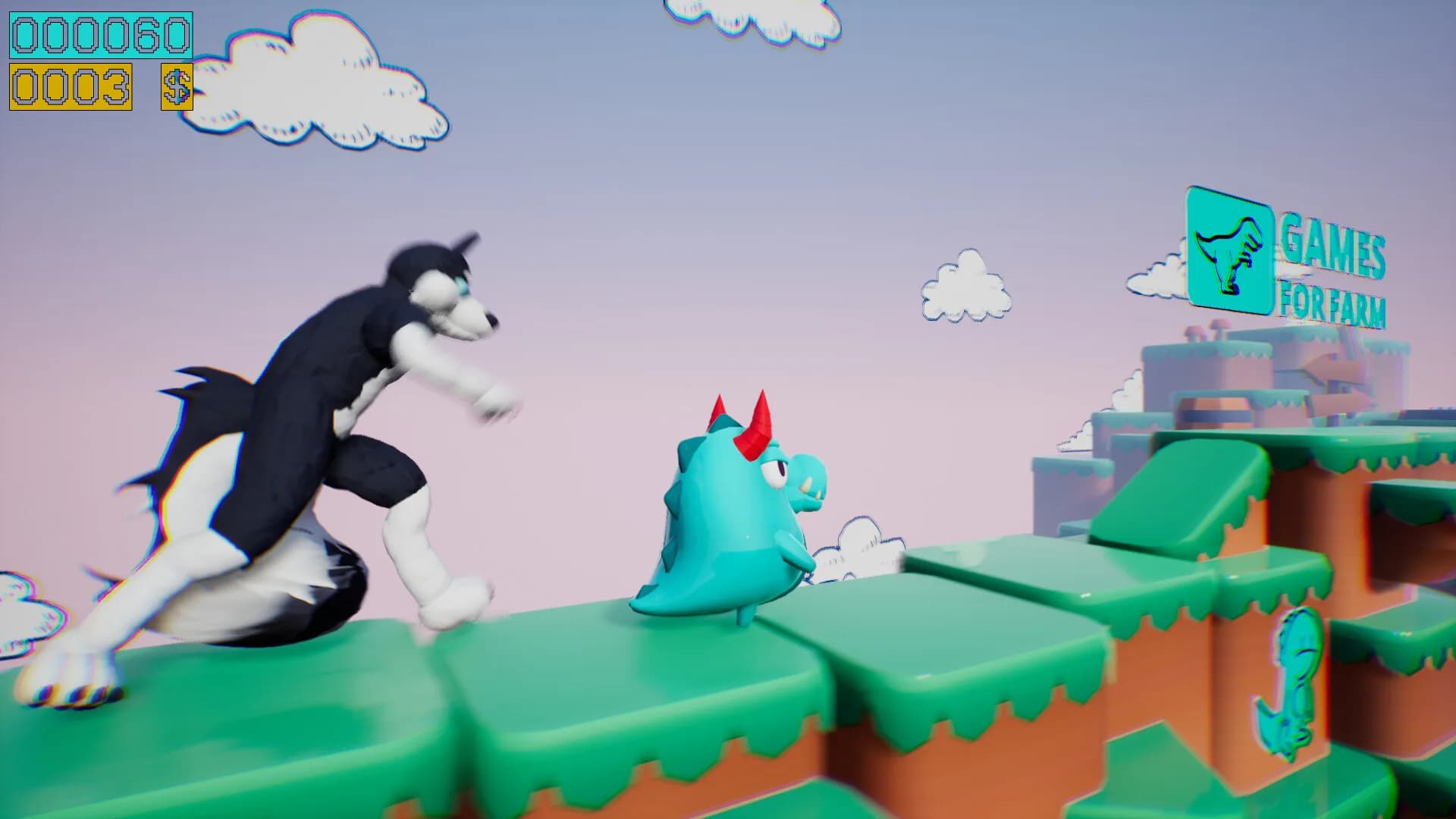Dino running from a FURRY: GAMESFORFARM görsel 2