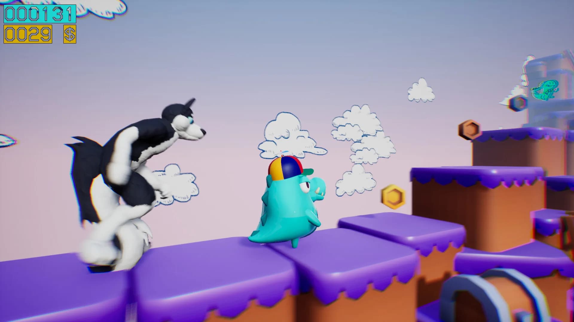 Dino running from a FURRY: GAMESFORFARM görsel 3