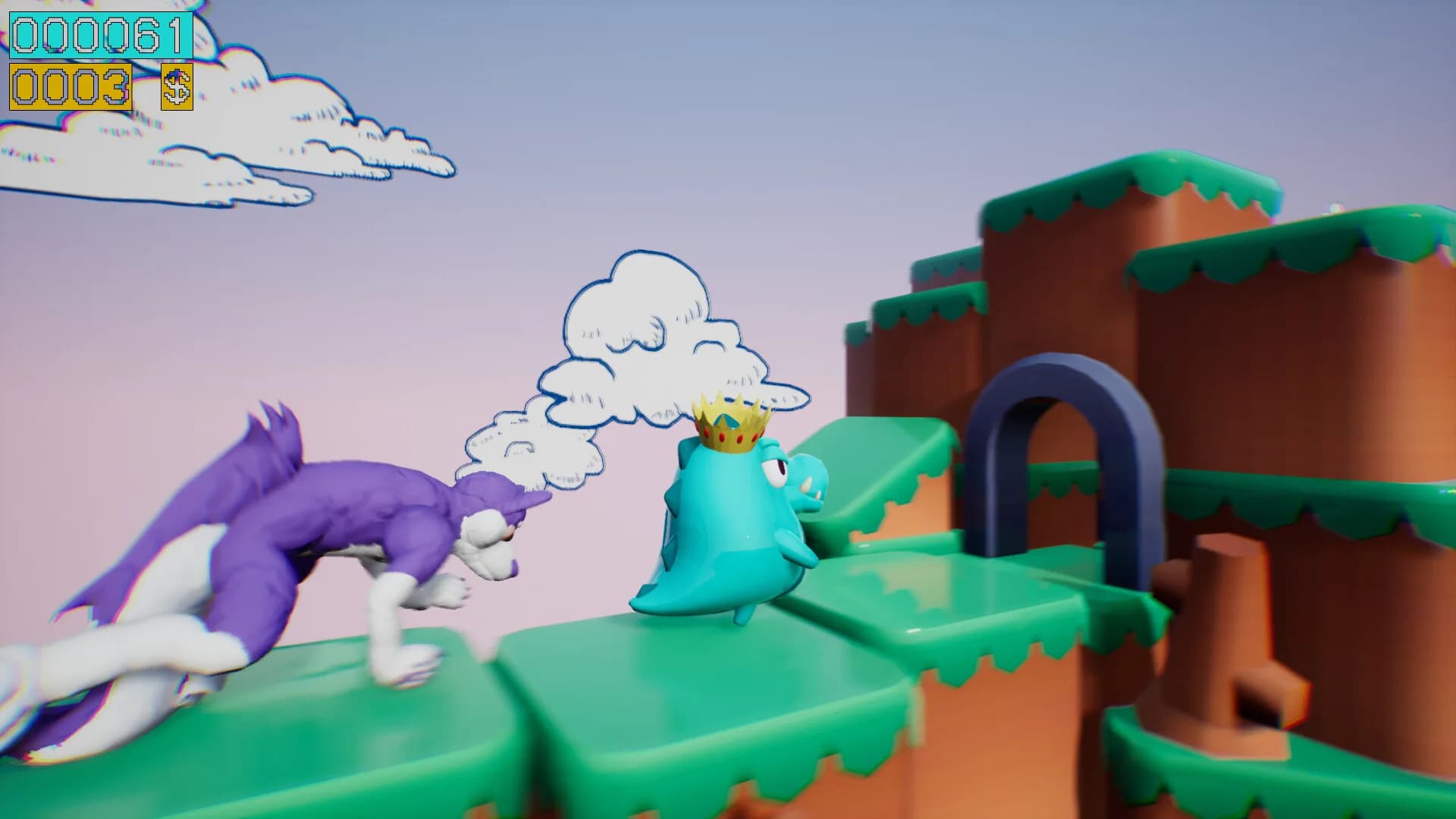 Dino running from a FURRY: GAMESFORFARM görsel 4