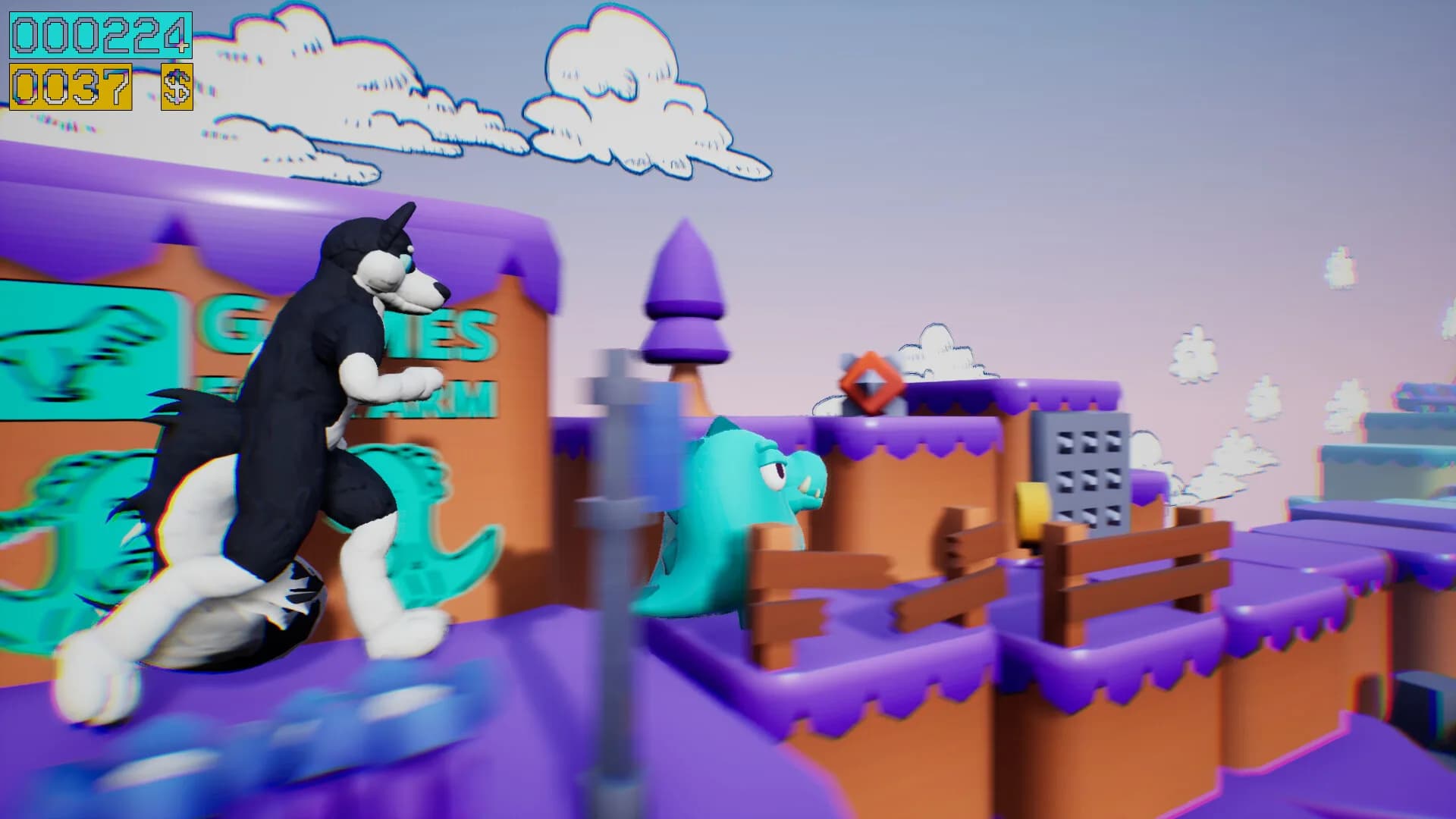 Dino running from a FURRY: GAMESFORFARM görsel 10