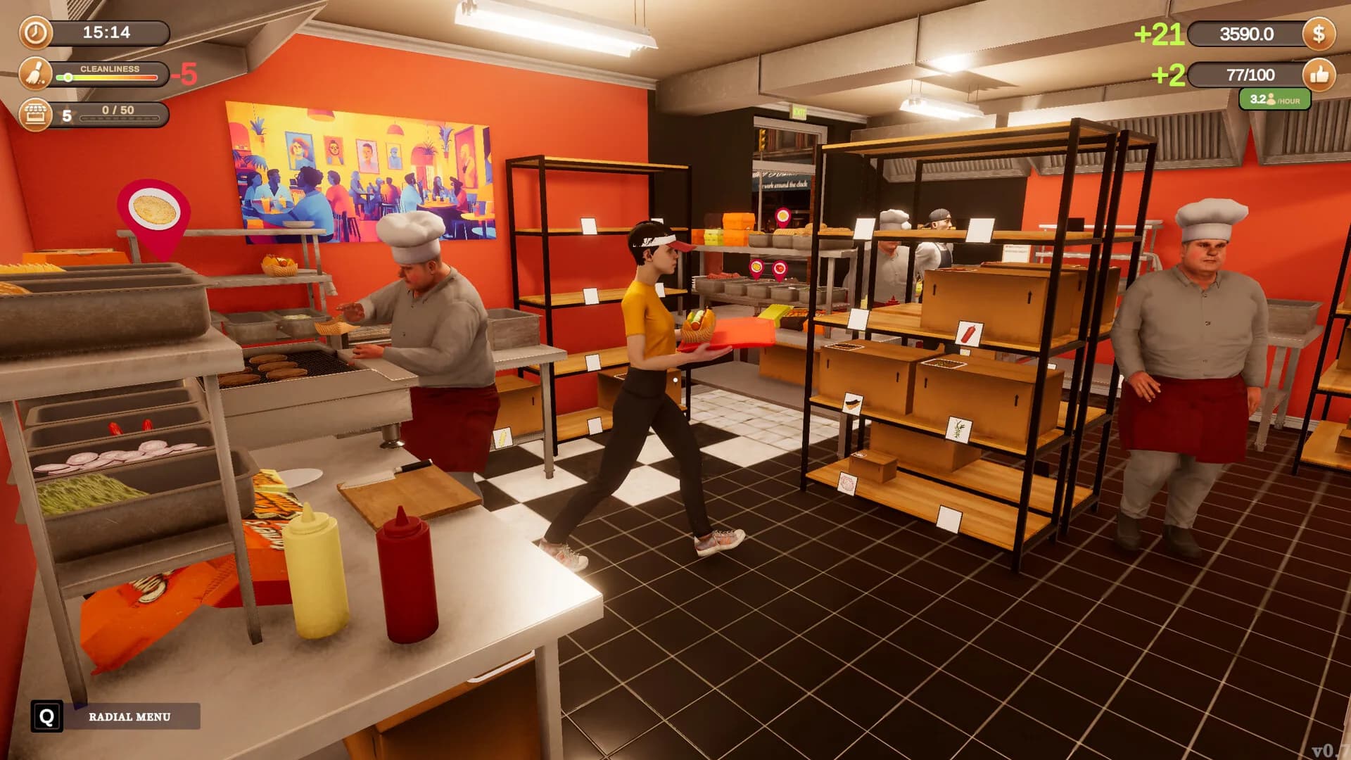 Corner Kitchen Fast Food Simulator görsel 7