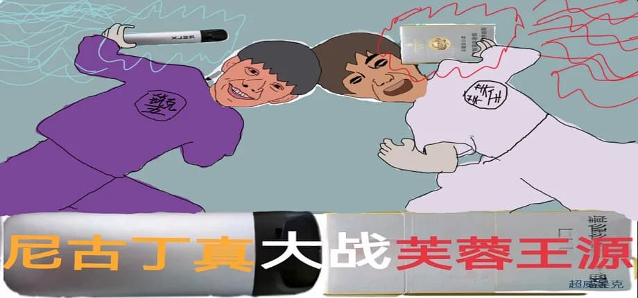 尼古丁真大战芙蓉王源  Nigudin really fought against Furong Wangyuan görsel 2