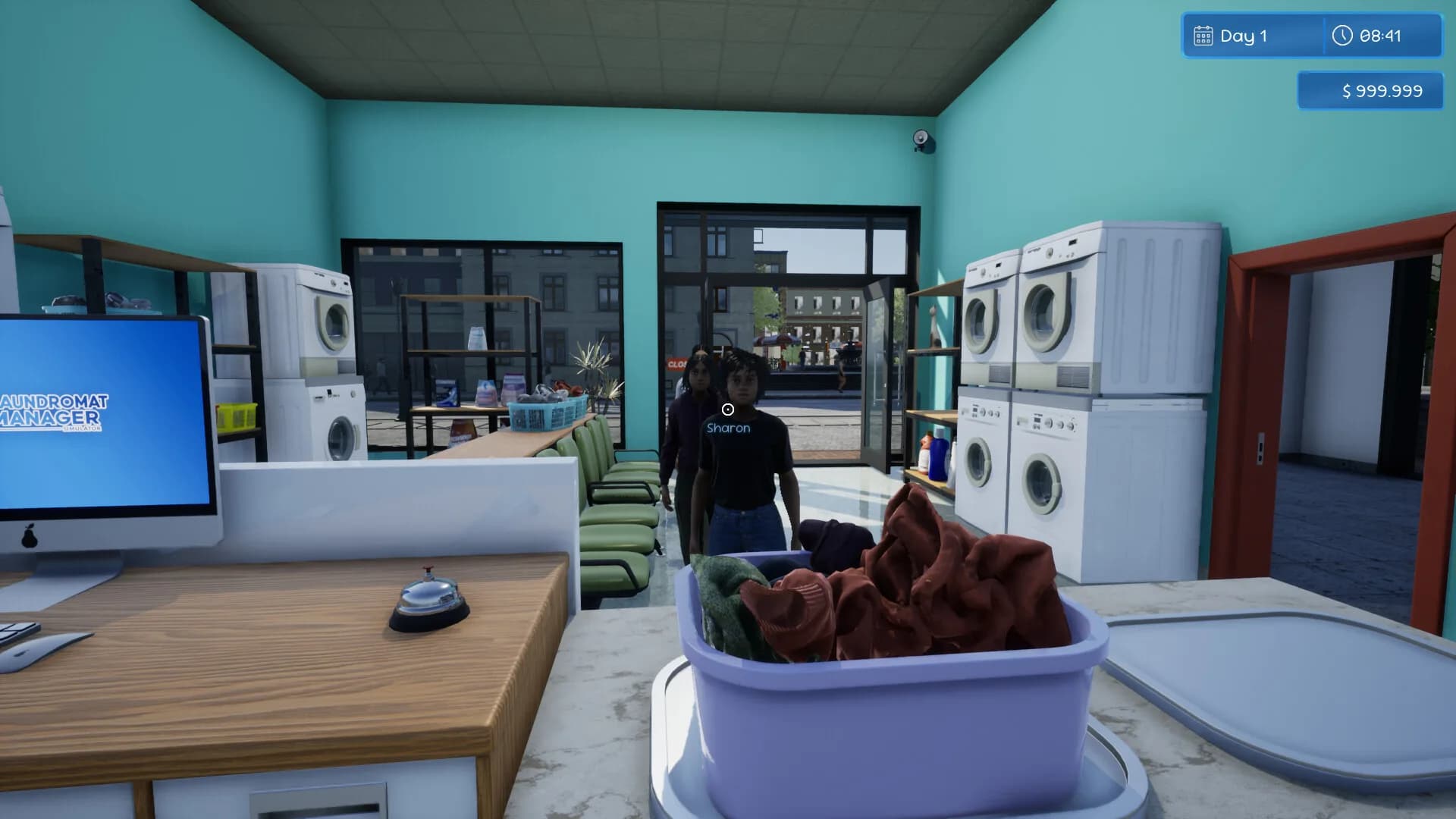 Laundromat Manager Simulator görsel 3