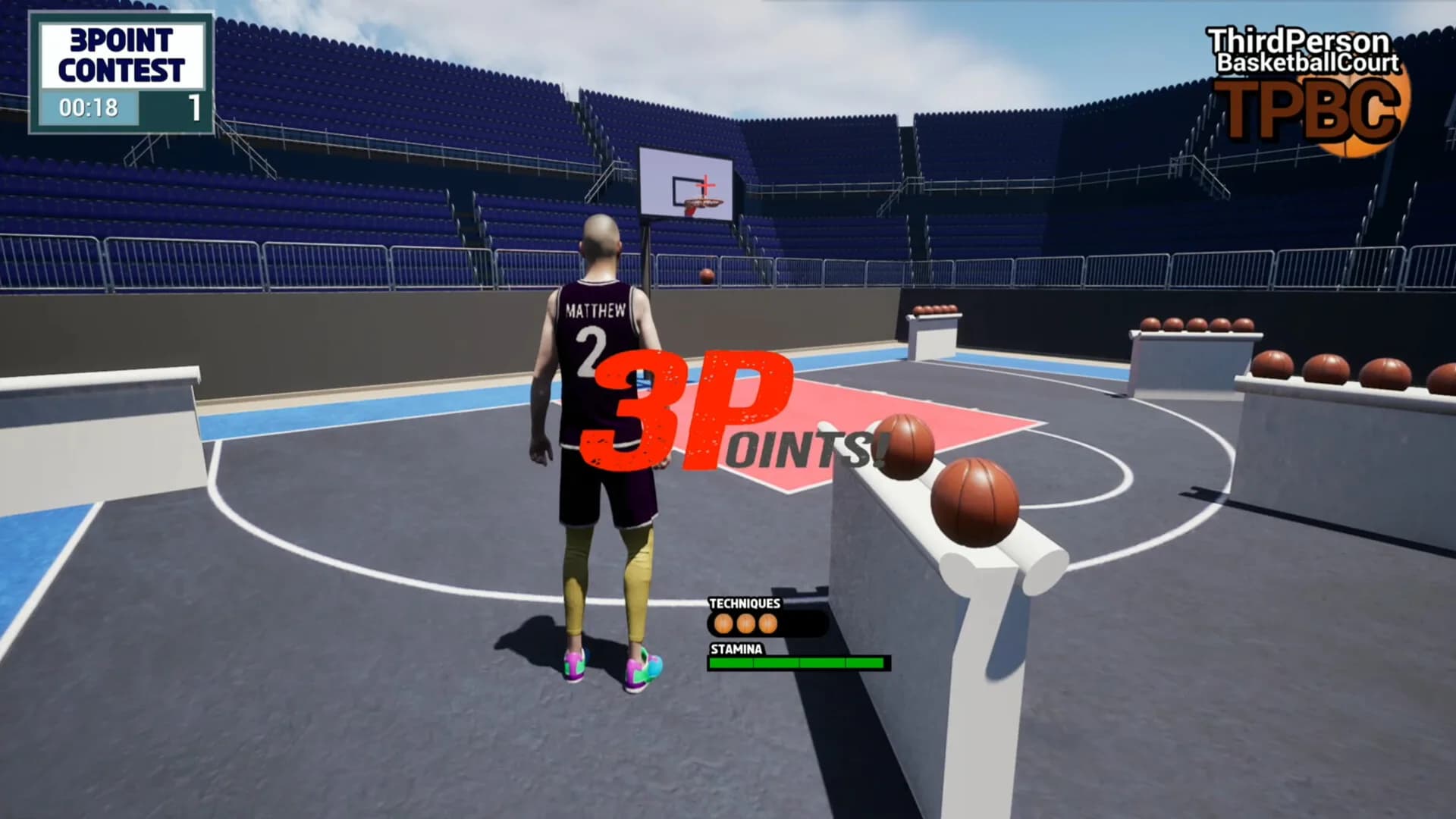 Third Person Basketball Court görsel 9
