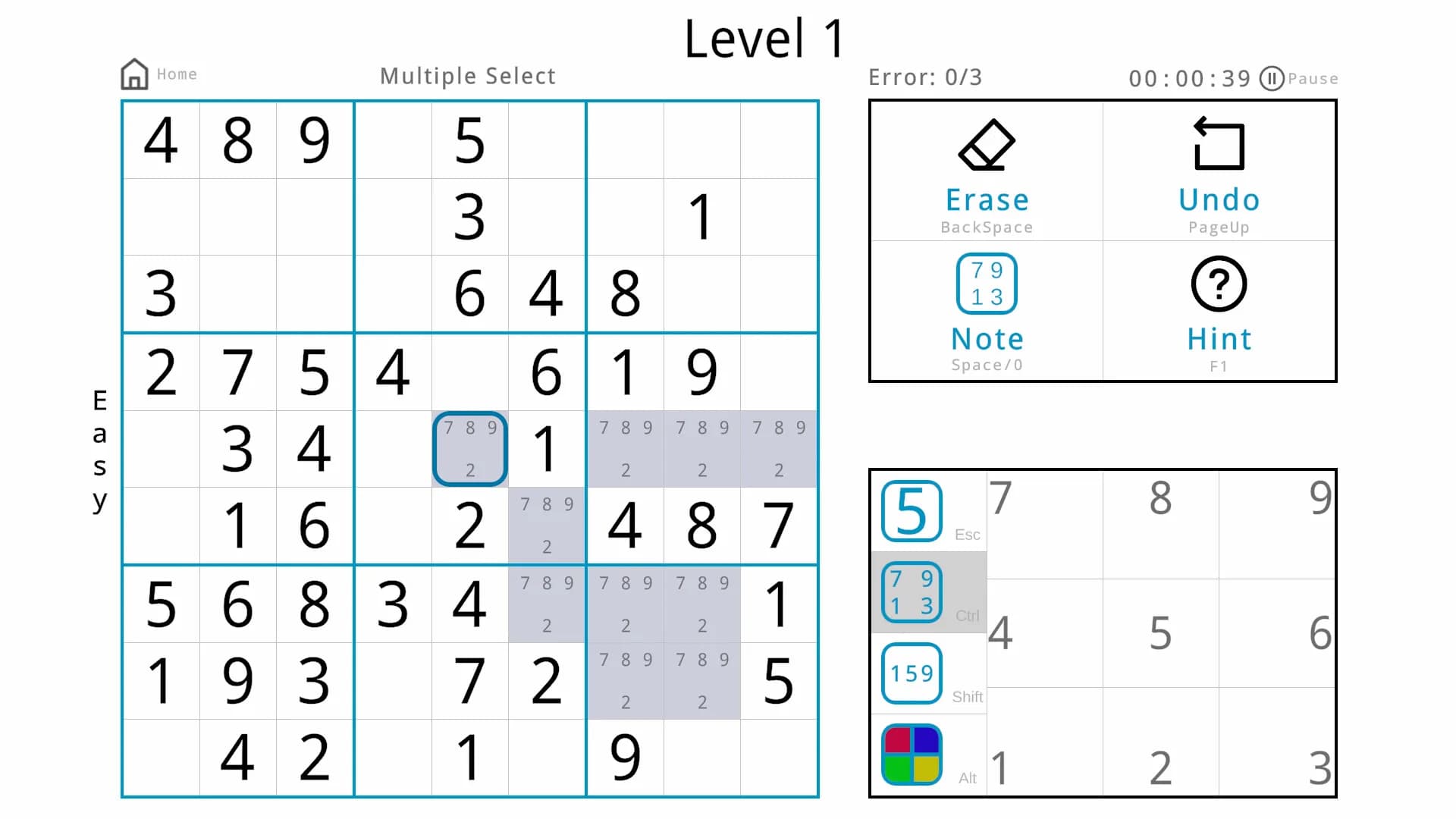 Minimalist Sudoku görsel 6