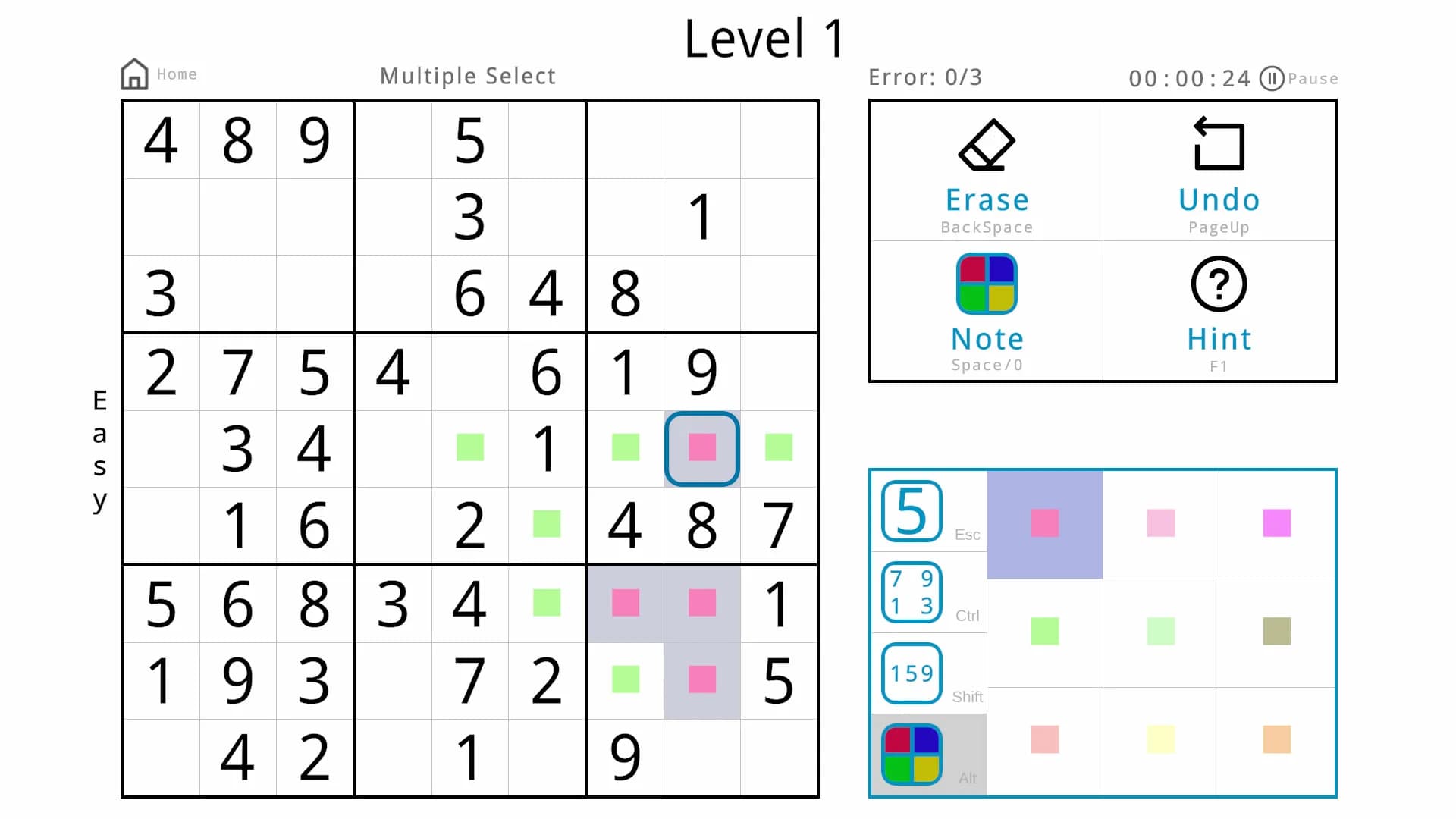 Minimalist Sudoku görsel 8