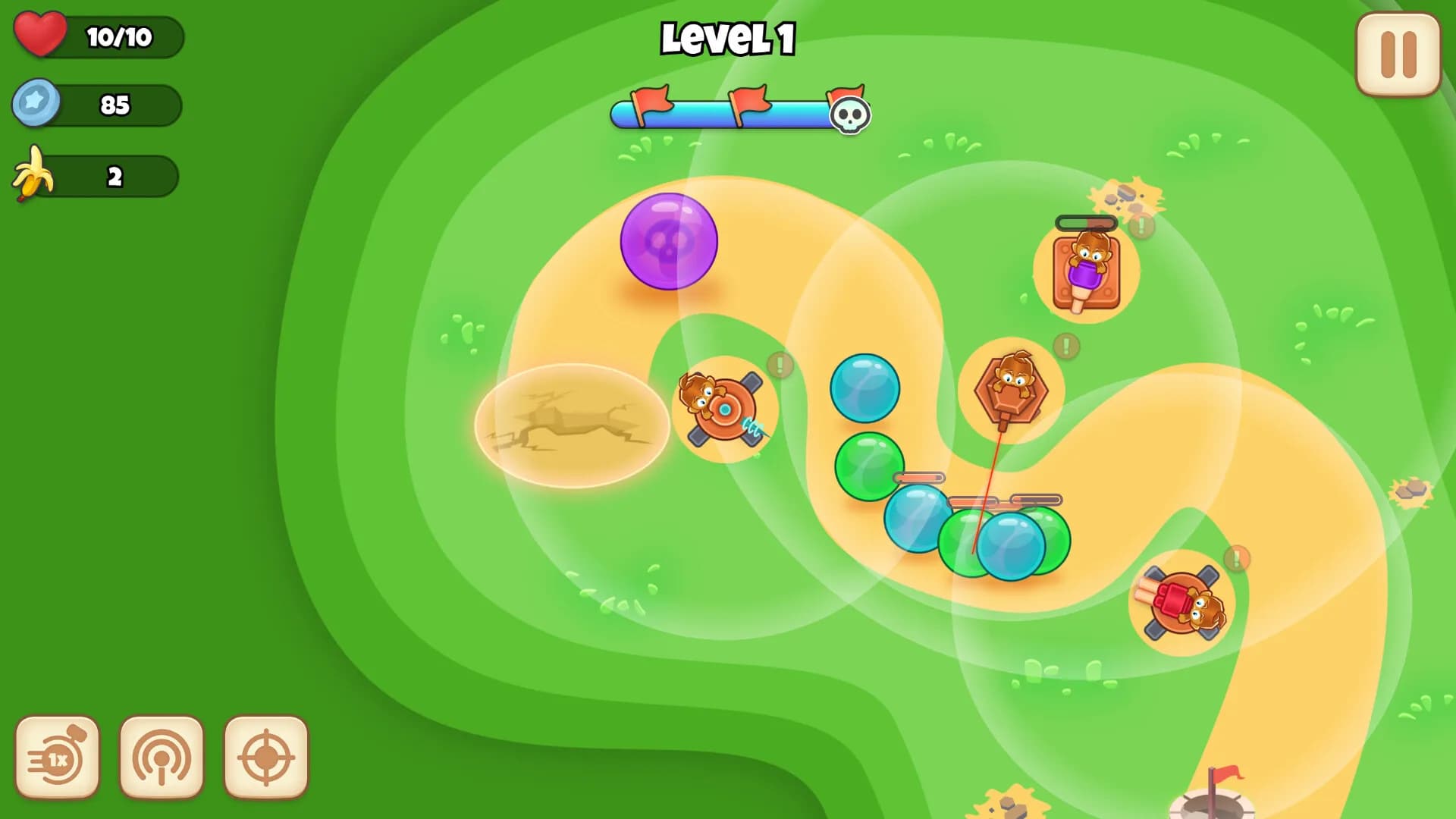 Monkey Bubble Defense görsel 4