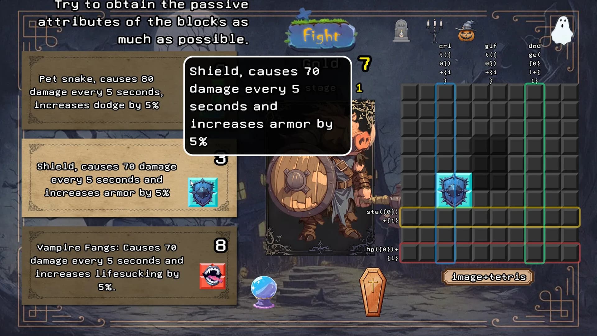 月光下的怪物:方块乱斗 Monsters in the Moonlight: Tetris görsel 5