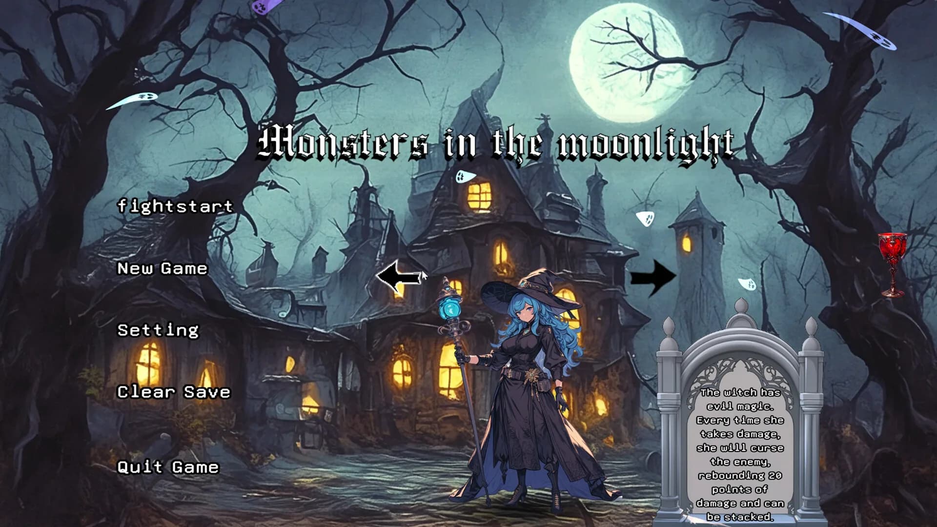 月光下的怪物:方块乱斗 Monsters in the Moonlight: Tetris görsel 7