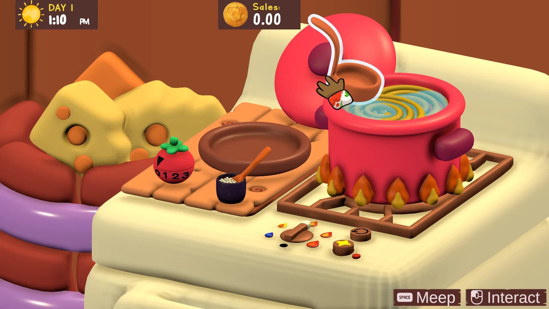 Pawsta - A Cozy Claymation Cooking Game görsel 4
