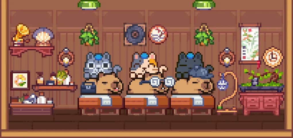 卡皮巴拉的幸福时光 Capybara's Happytime görsel 5