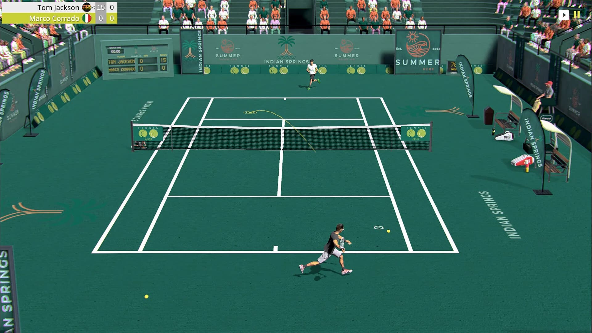 Cross Court Tennis 3 görsel 6