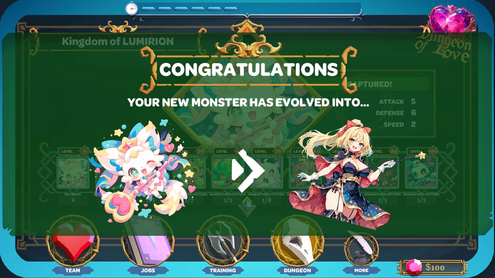 DUNGEON OF LOVE: Catch Monsters görsel 5