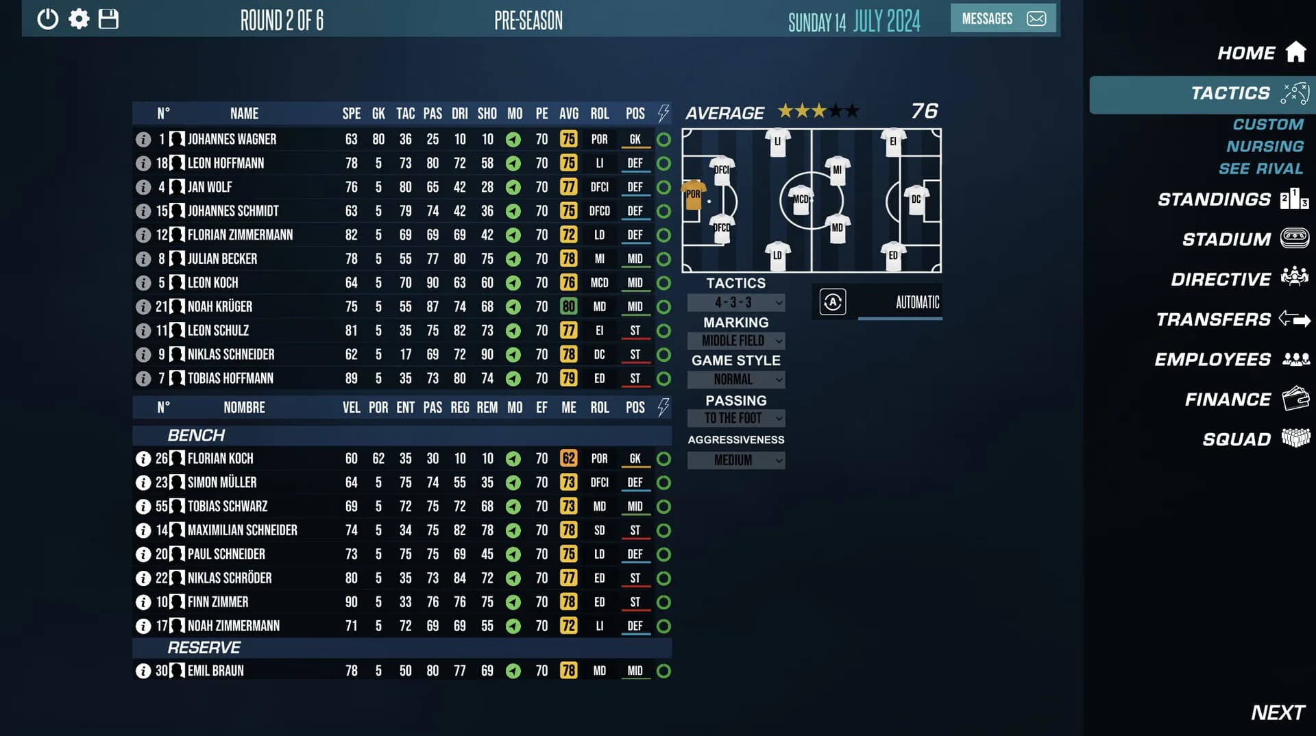 F11 Football Manager görsel 4