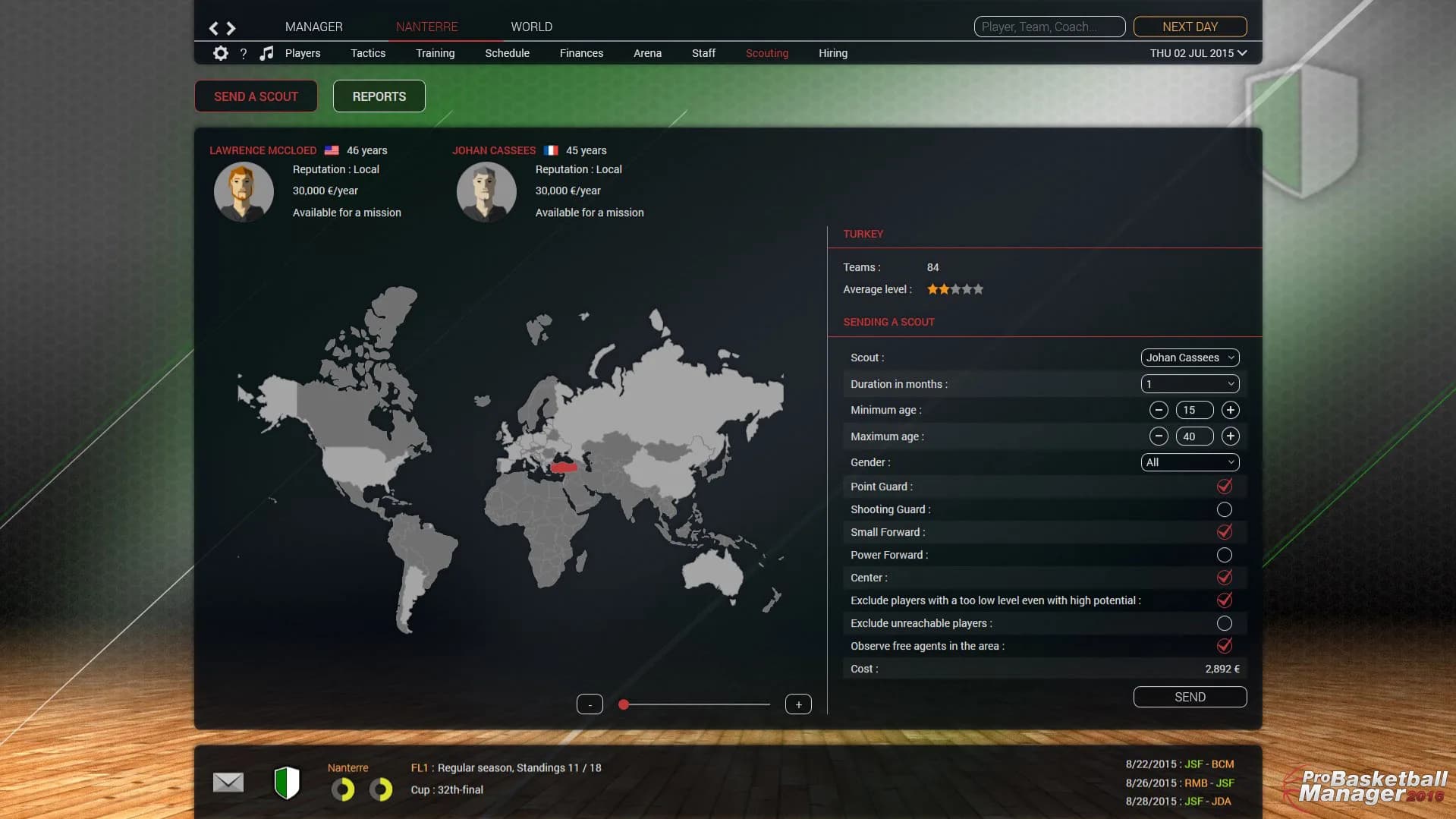 Pro Basketball Manager 2016 görsel 2