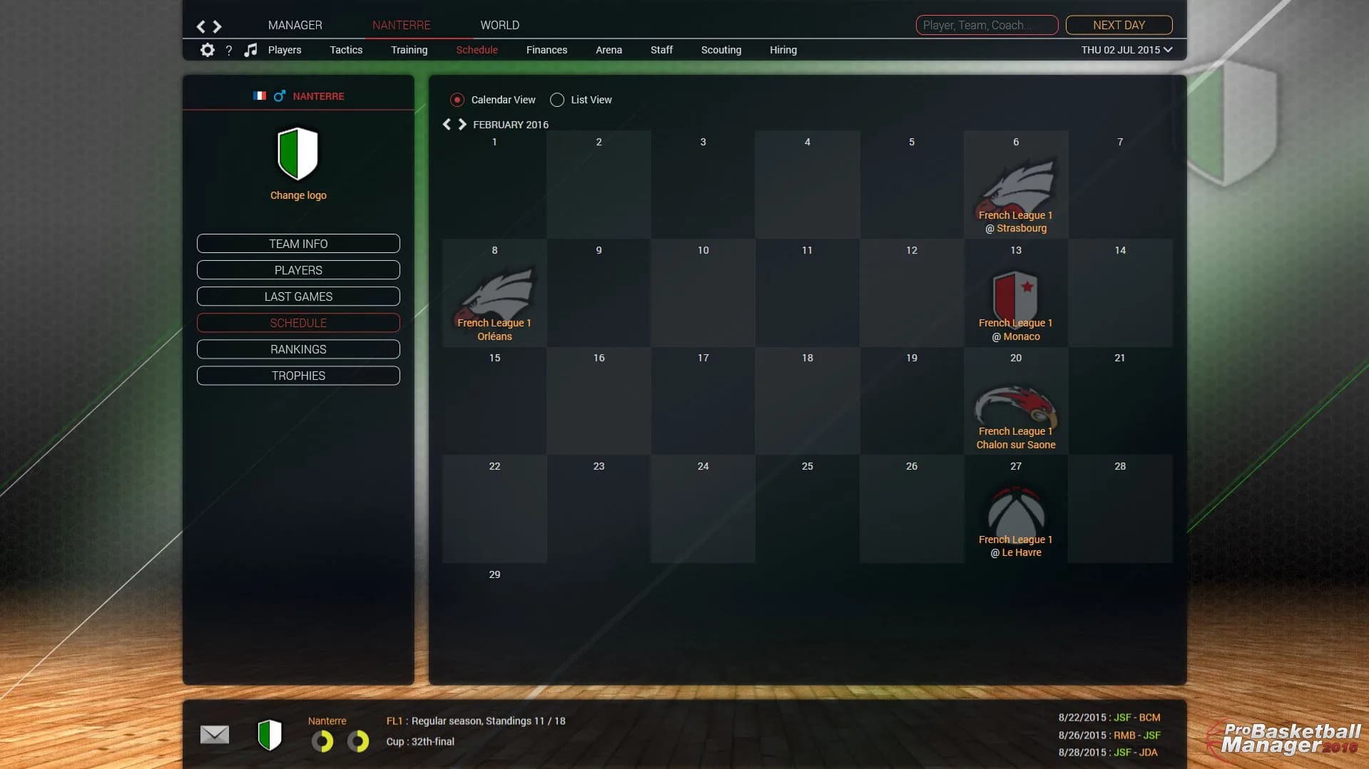 Pro Basketball Manager 2016 görsel 5