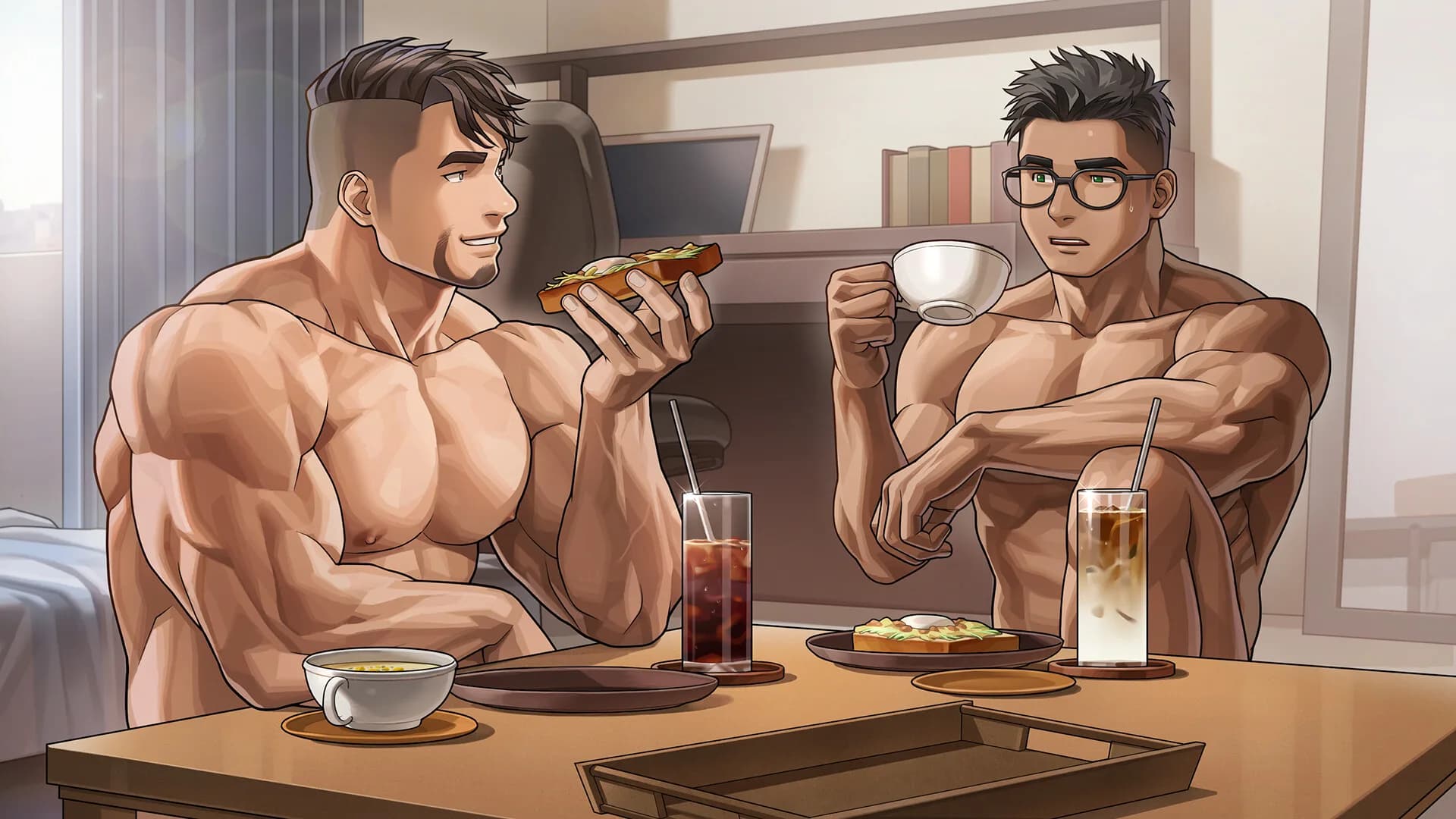 ガチムチでドスケベな家庭教師のお兄さんと過ごす春 görsel 5