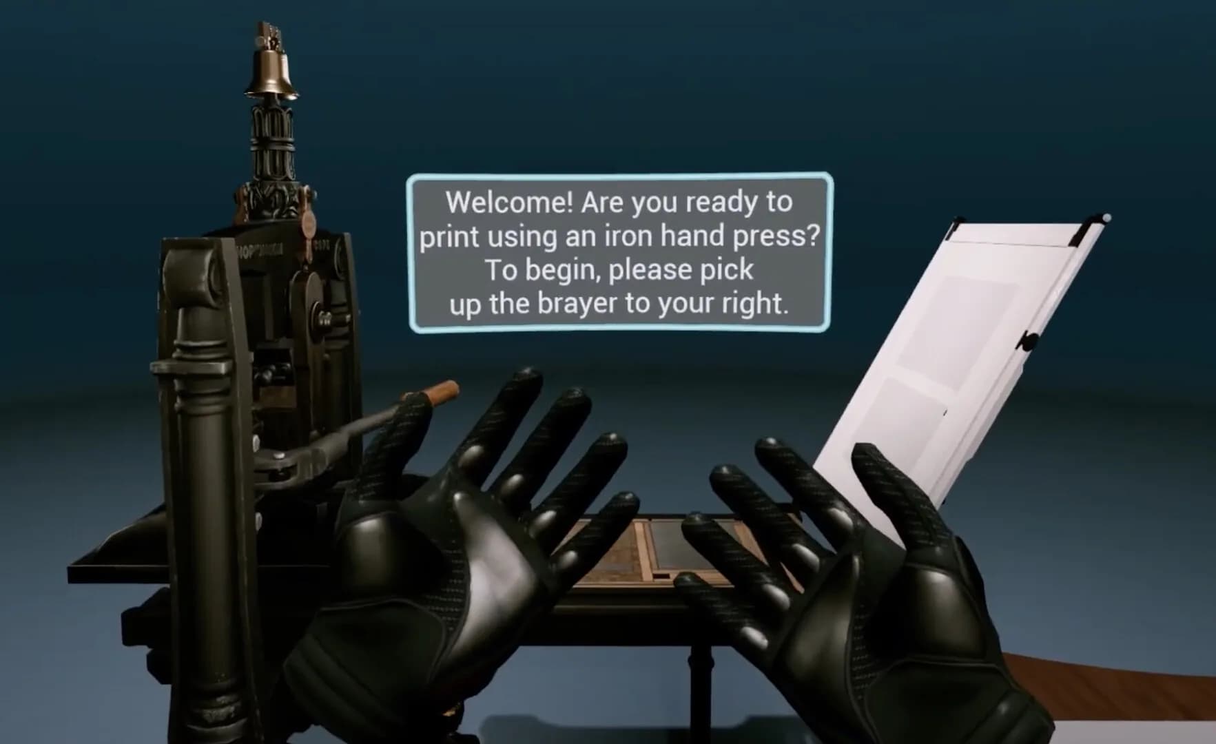 19th-century Printing Press Experience VR görsel 4