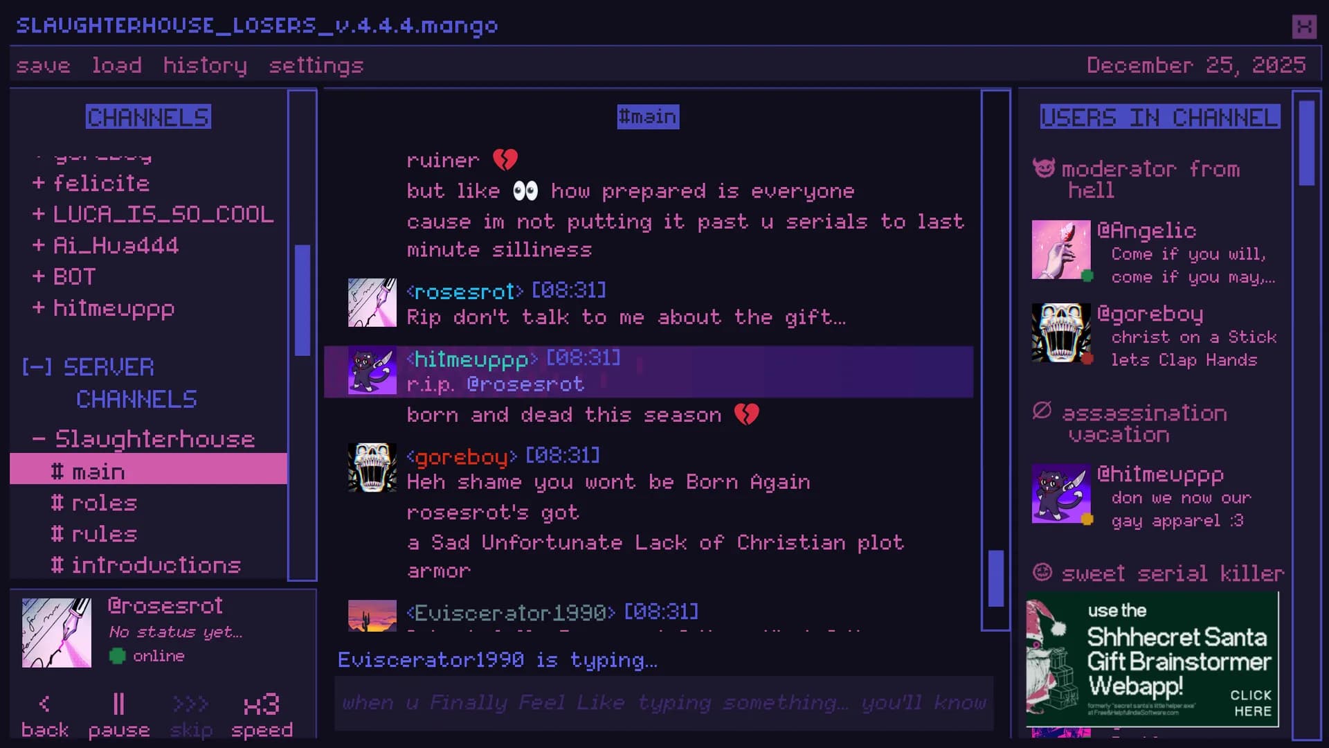 A Killer Chat! Christmas görsel 7