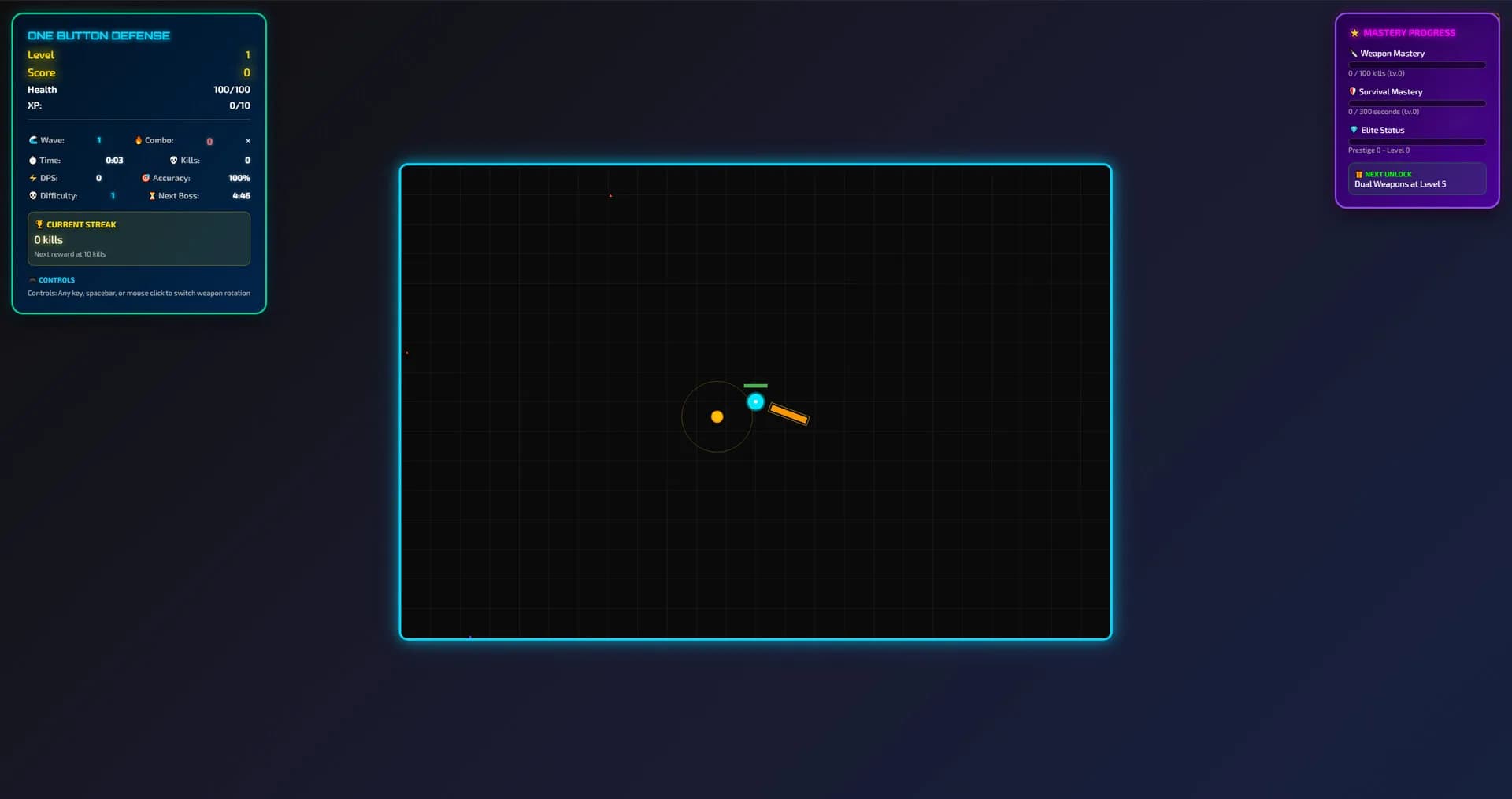 One Button Defense görsel 2