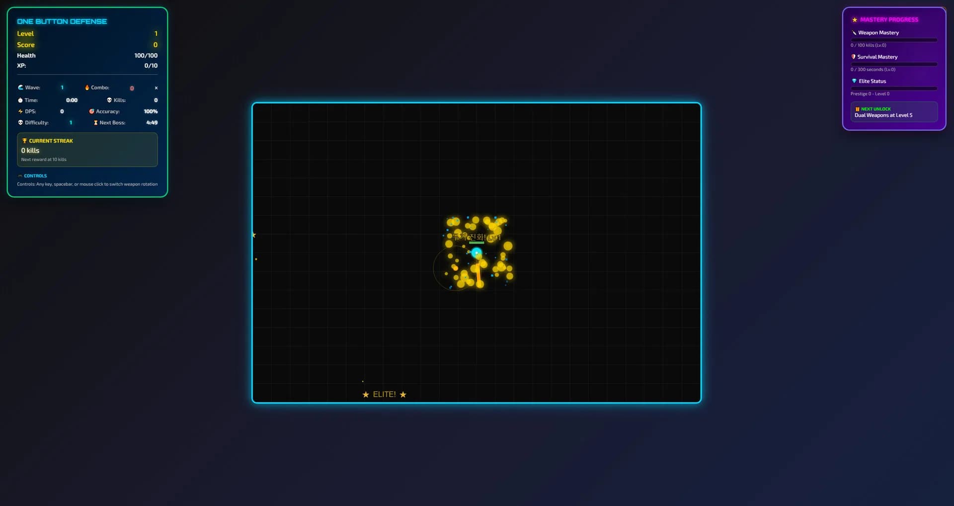 One Button Defense görsel 4