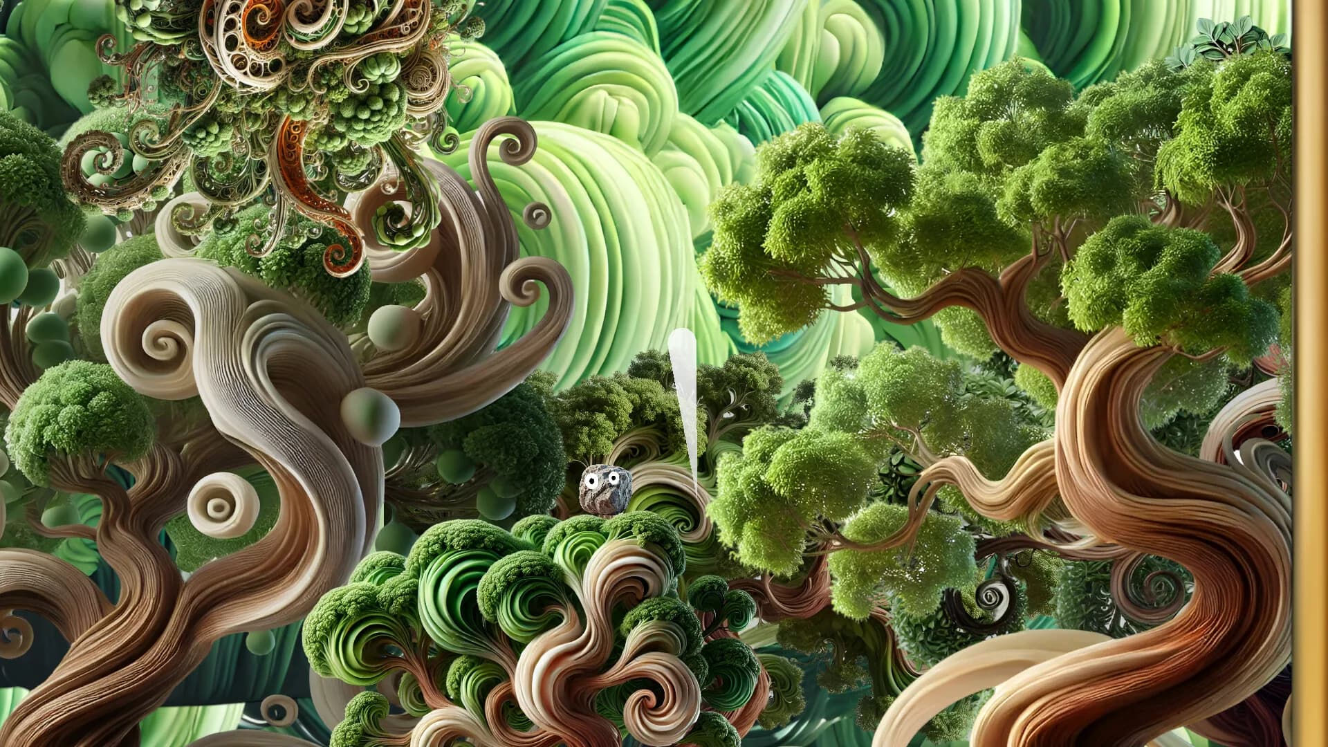 The Hyperreal Rock in a Surreal World görsel 3