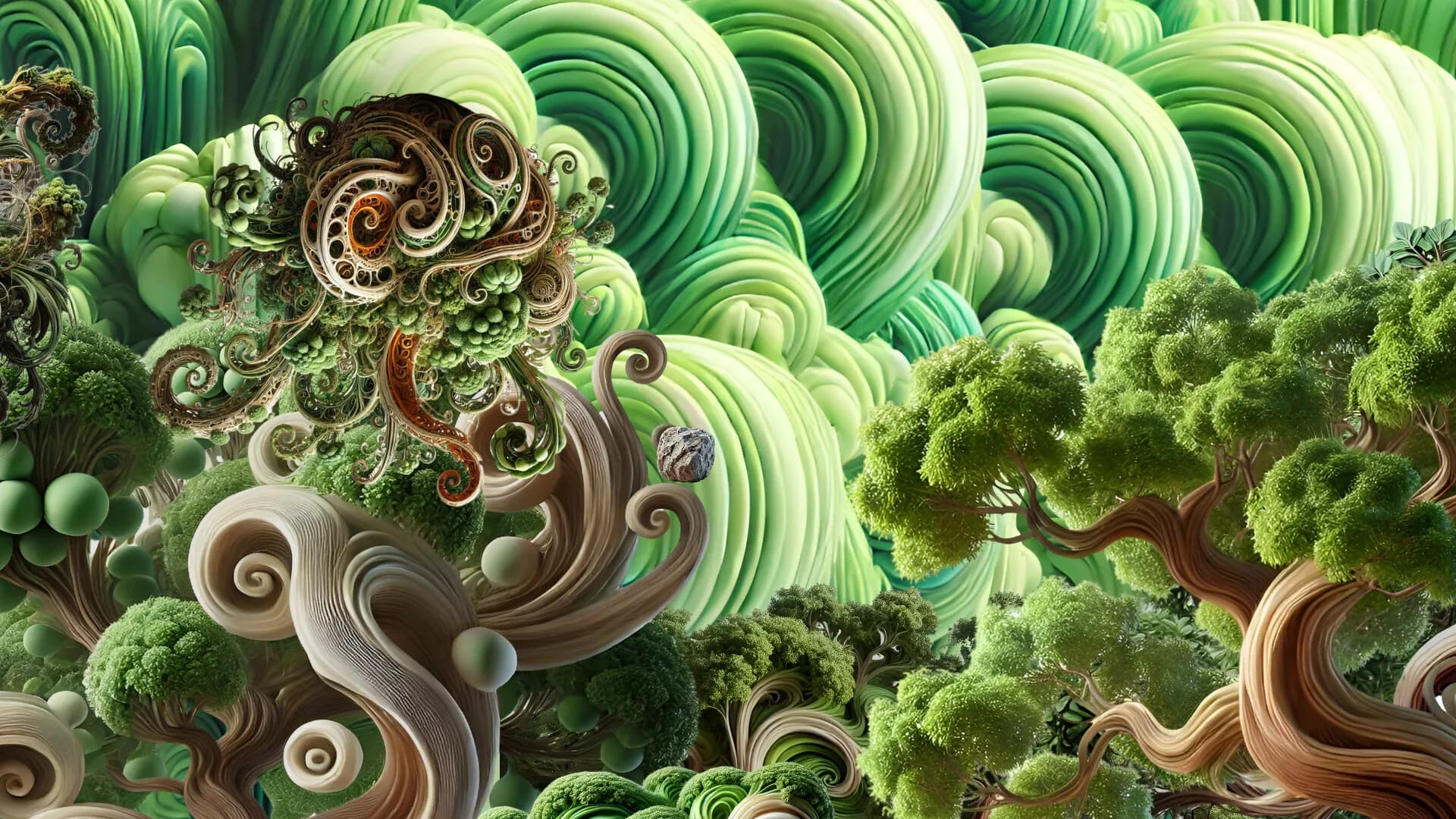 The Hyperreal Rock in a Surreal World görsel 6