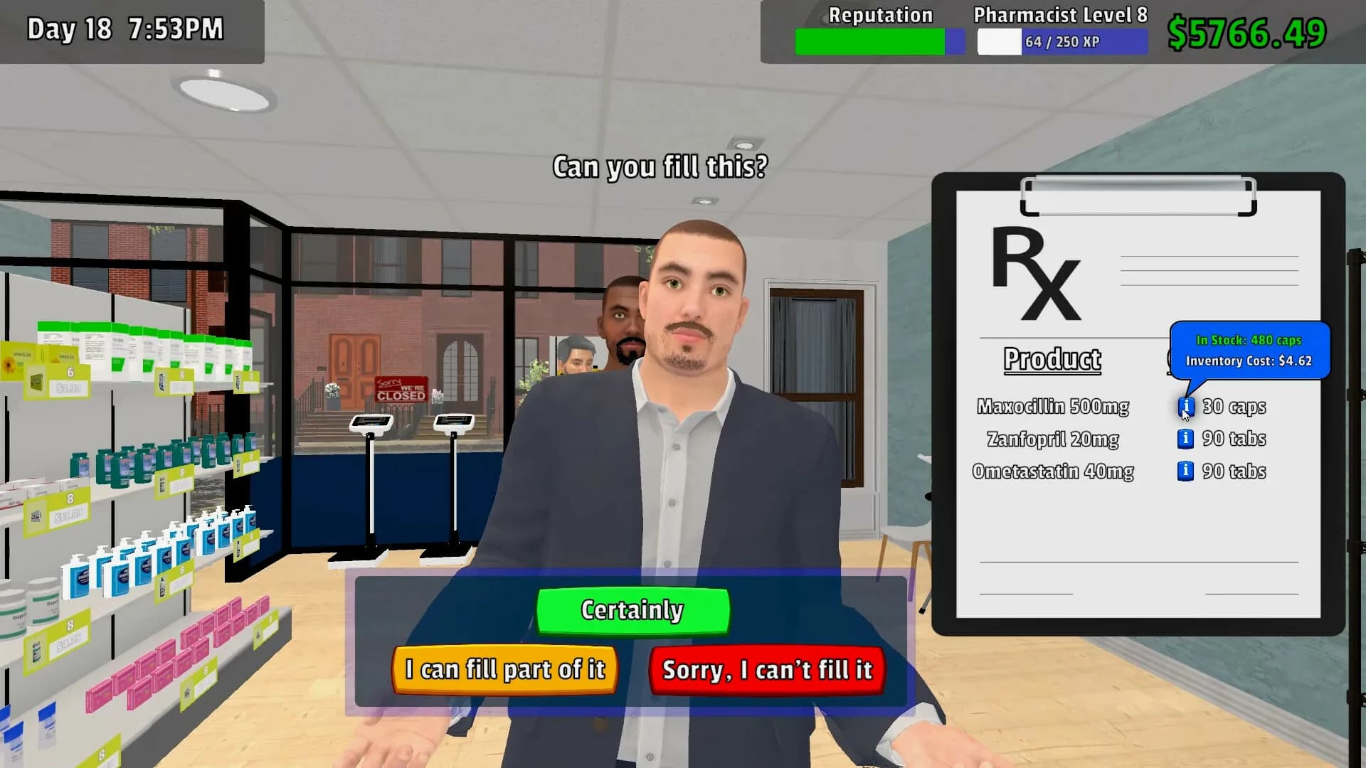 Pharmacy Management Simulator görsel 5