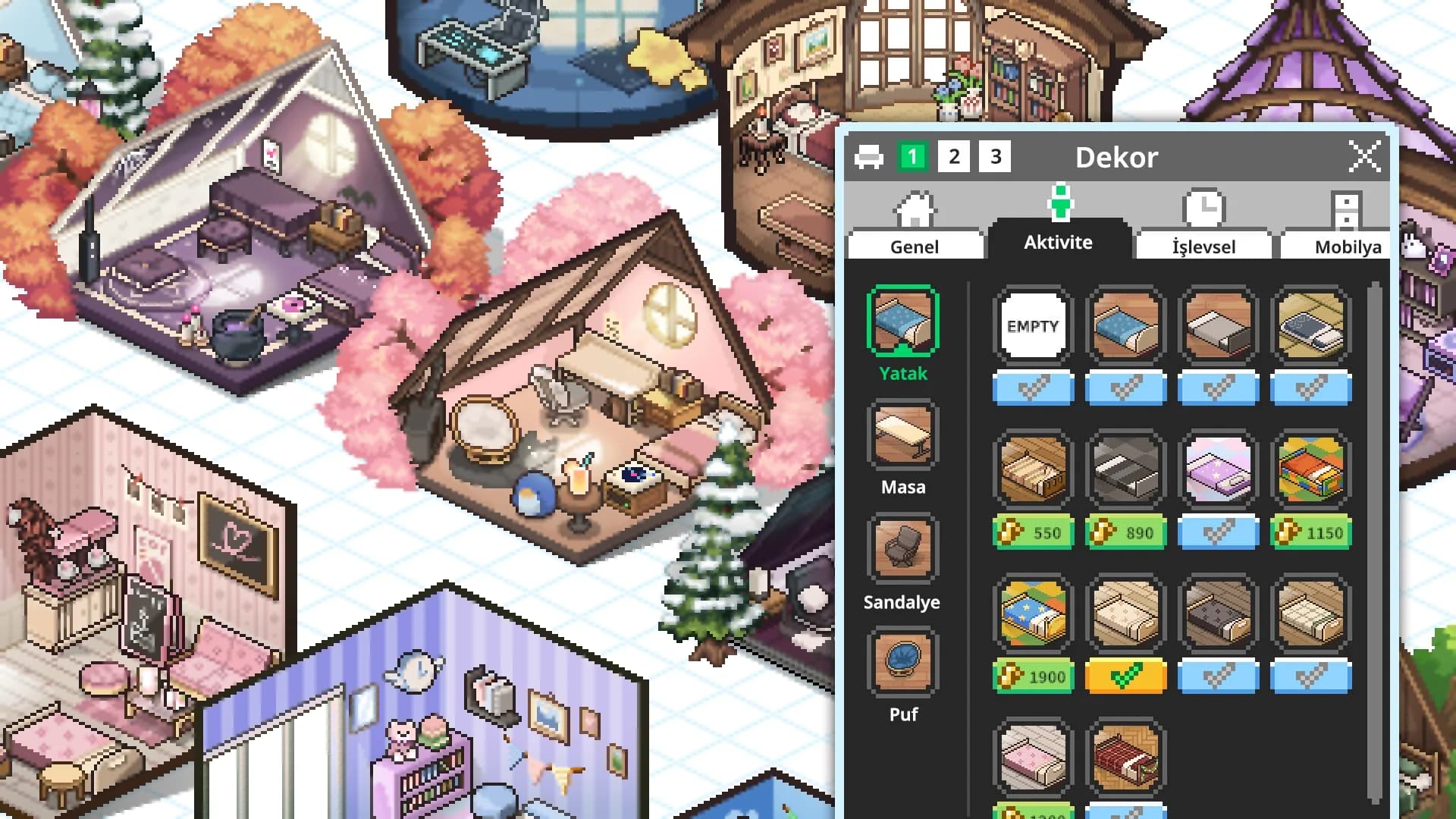 Mini Cozy Room: Lo-Fi görsel 6