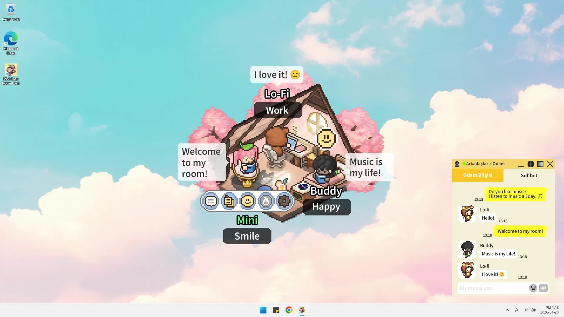 Mini Cozy Room: Lo-Fi görsel 8