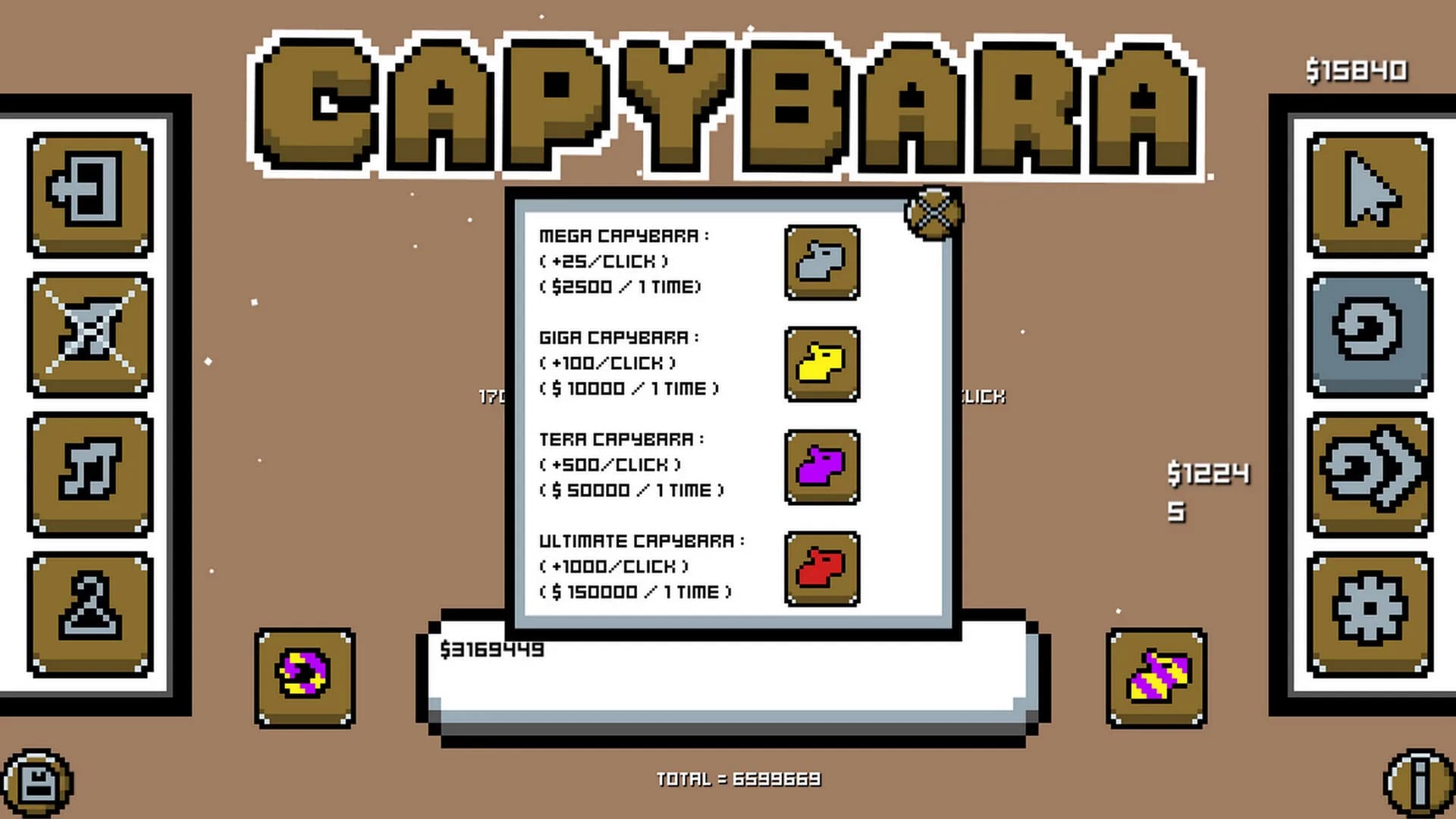 Capybara Achievement Clicker görsel 9
