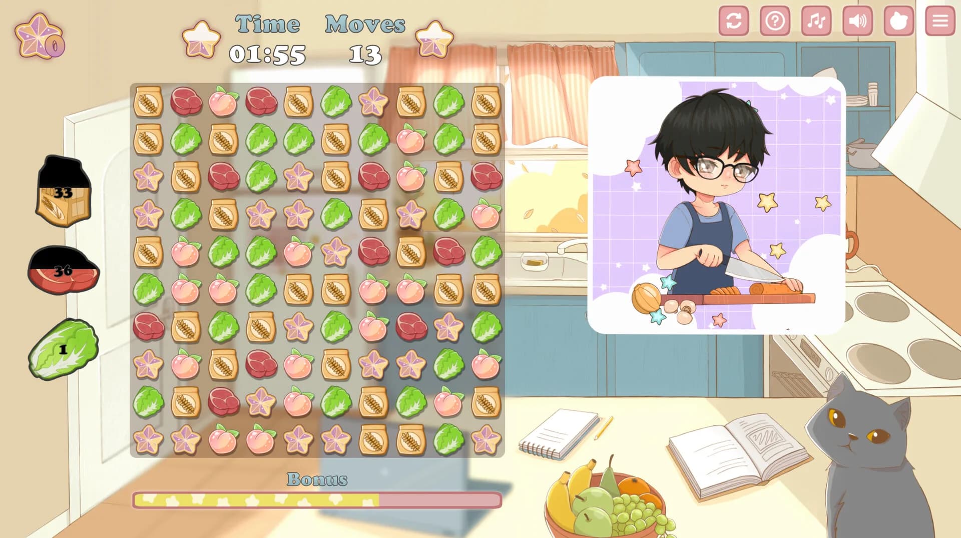 Tasty Bite: Food dating simulator görsel 4