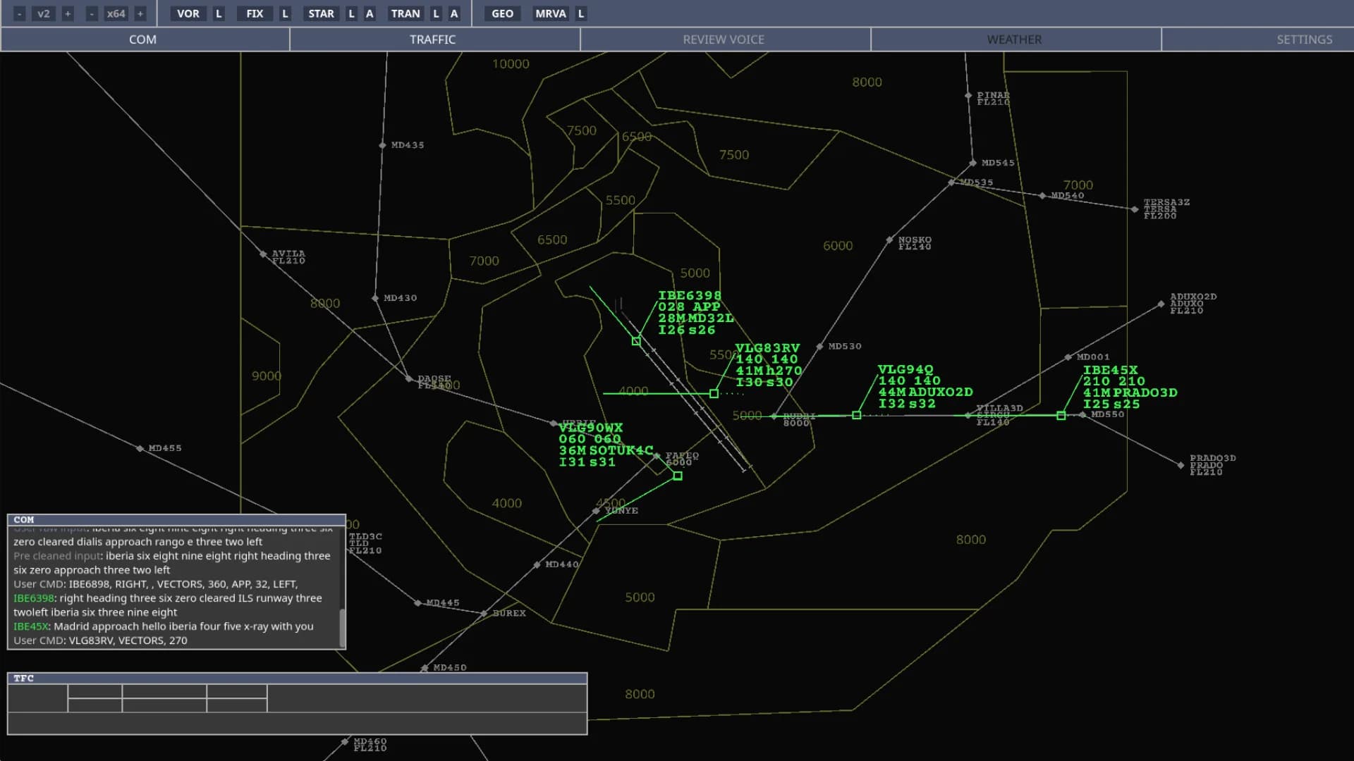 VoiceATC Simulator görsel 2