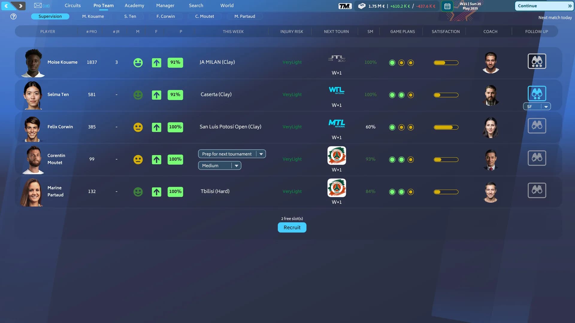 Tennis Manager 25 görsel 5