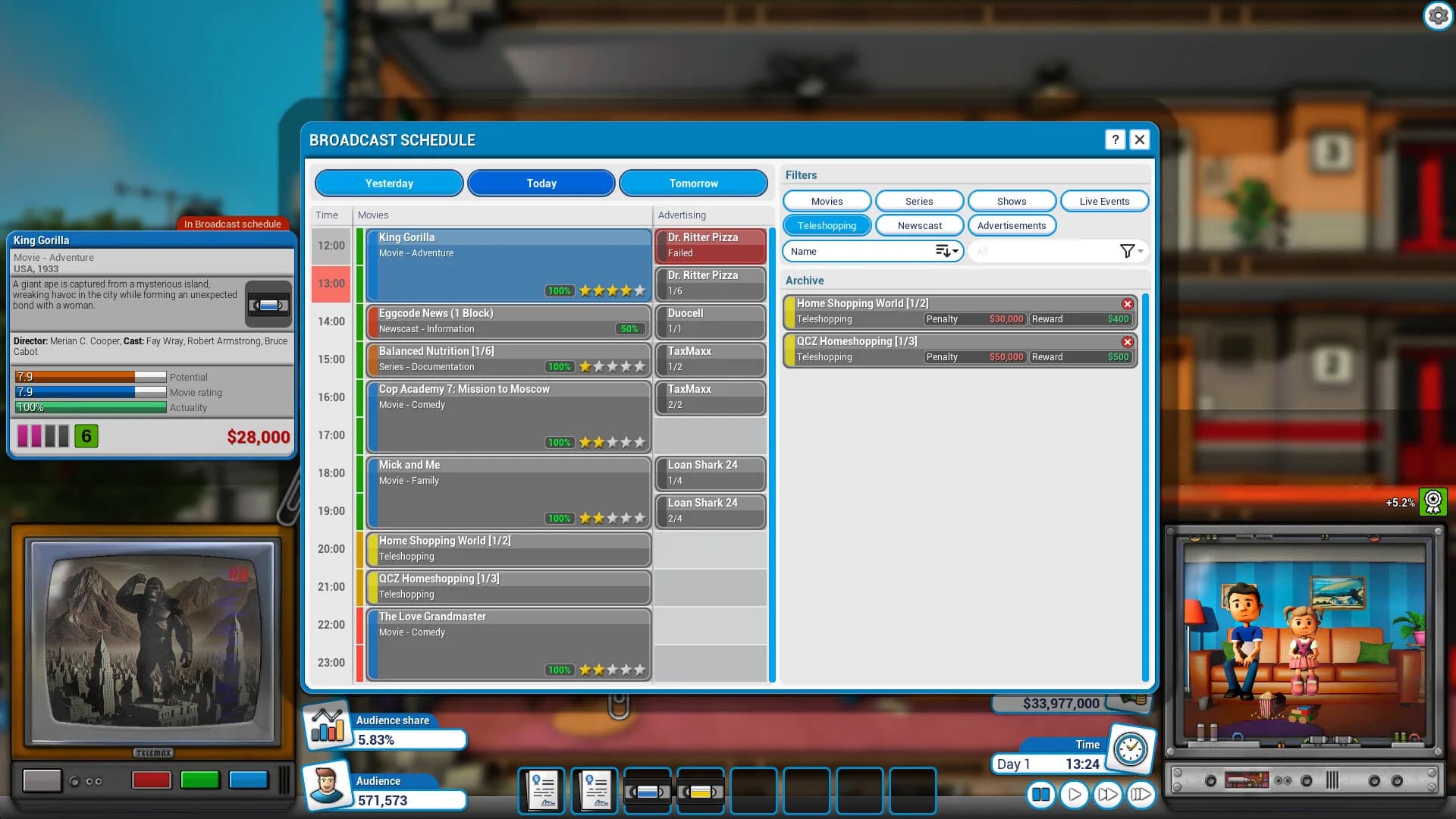 Mad Television Tycoon görsel 4