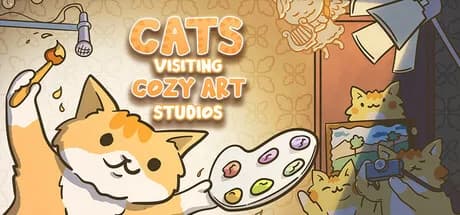 Cats Visiting Cozy Art Studios görsel 1