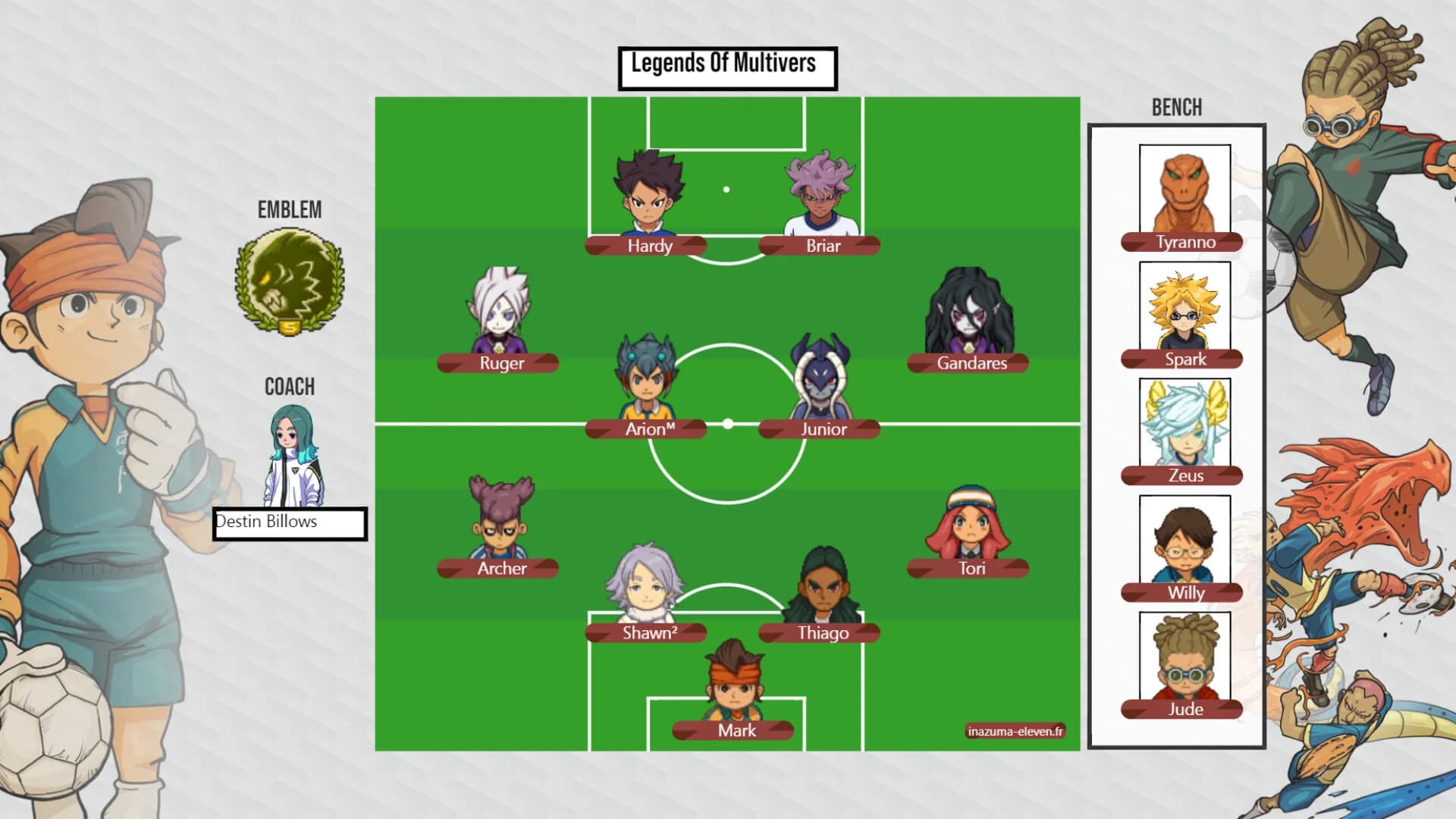 Inazuma Eleven Team Builder görsel 4