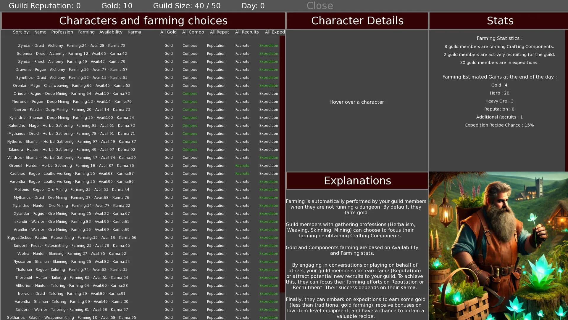 Heroes' Call - A Casual MMO Guild Sim görsel 5