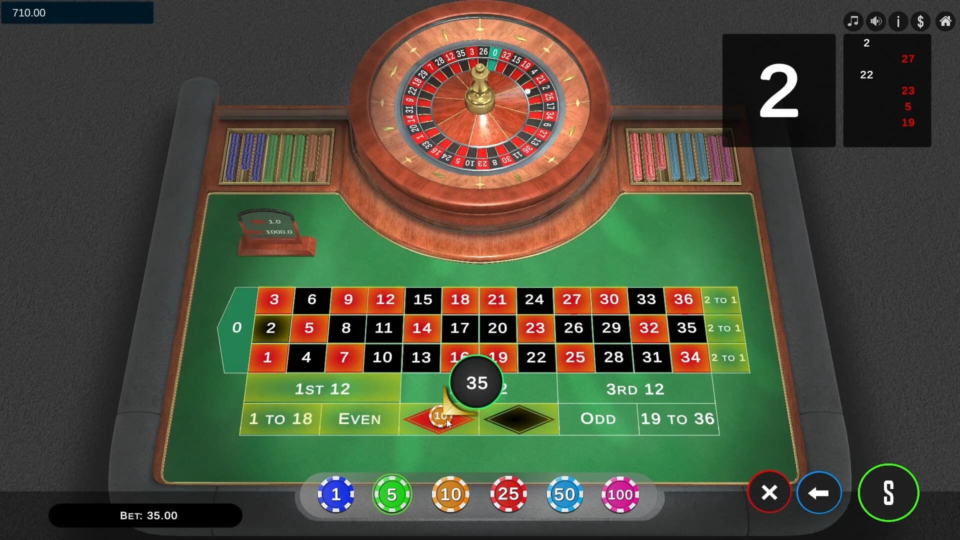 Roulette Pro Simulator görsel 2