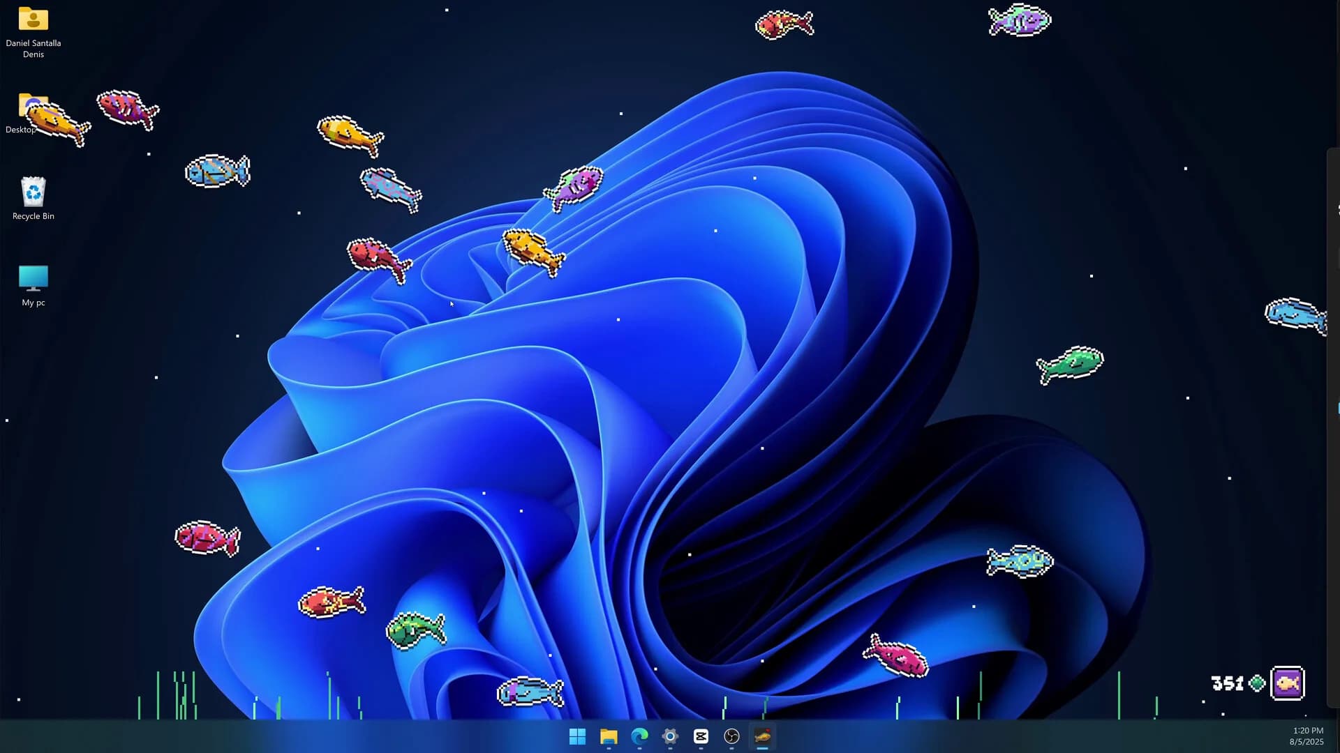 Desktop Fishes görsel 2
