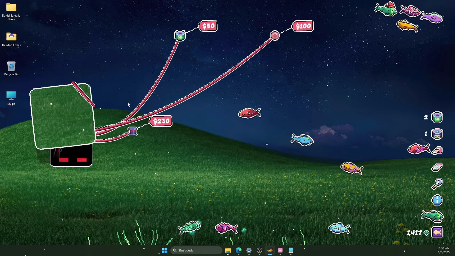 Desktop Fishes görsel 4