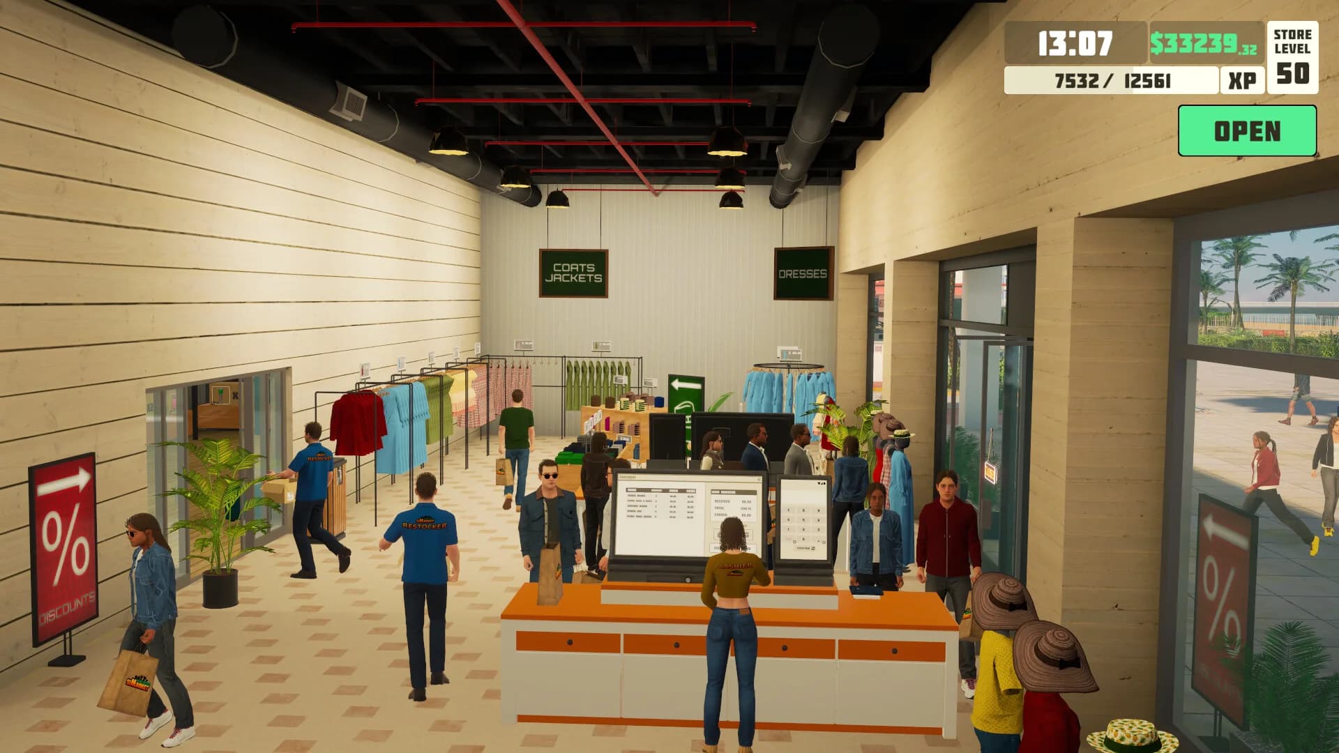 siMarket Cloth Store Simulator görsel 3