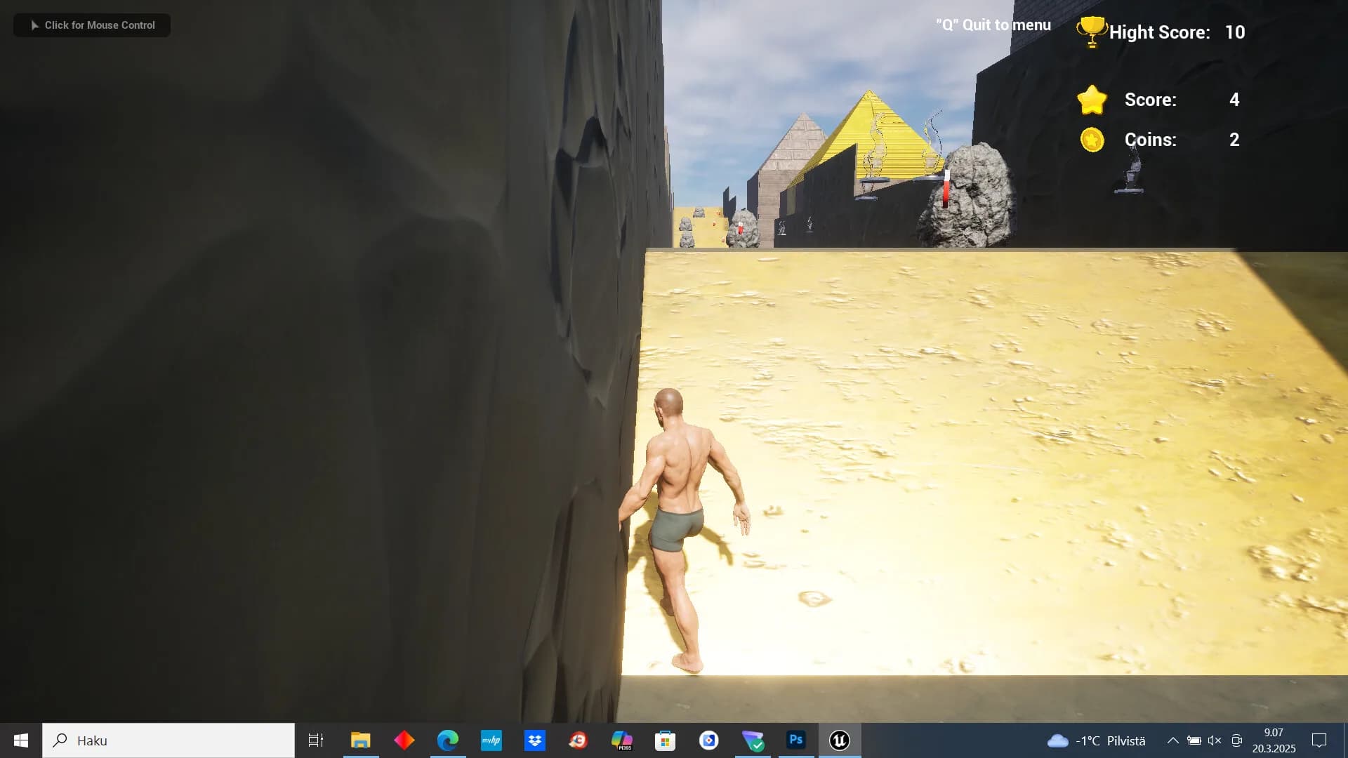 Man Without Clothes Runner görsel 2
