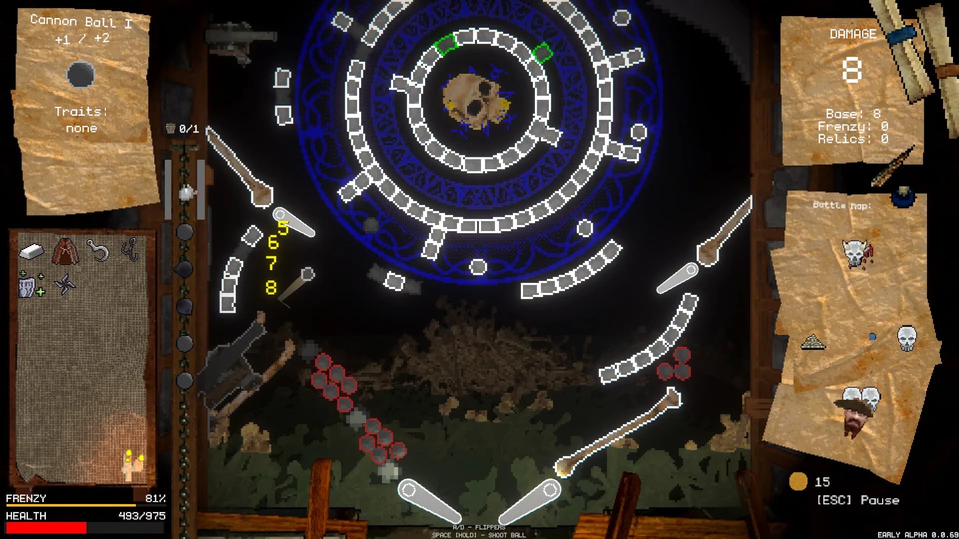 DWARRF: A Pinball Roguelike görsel 4